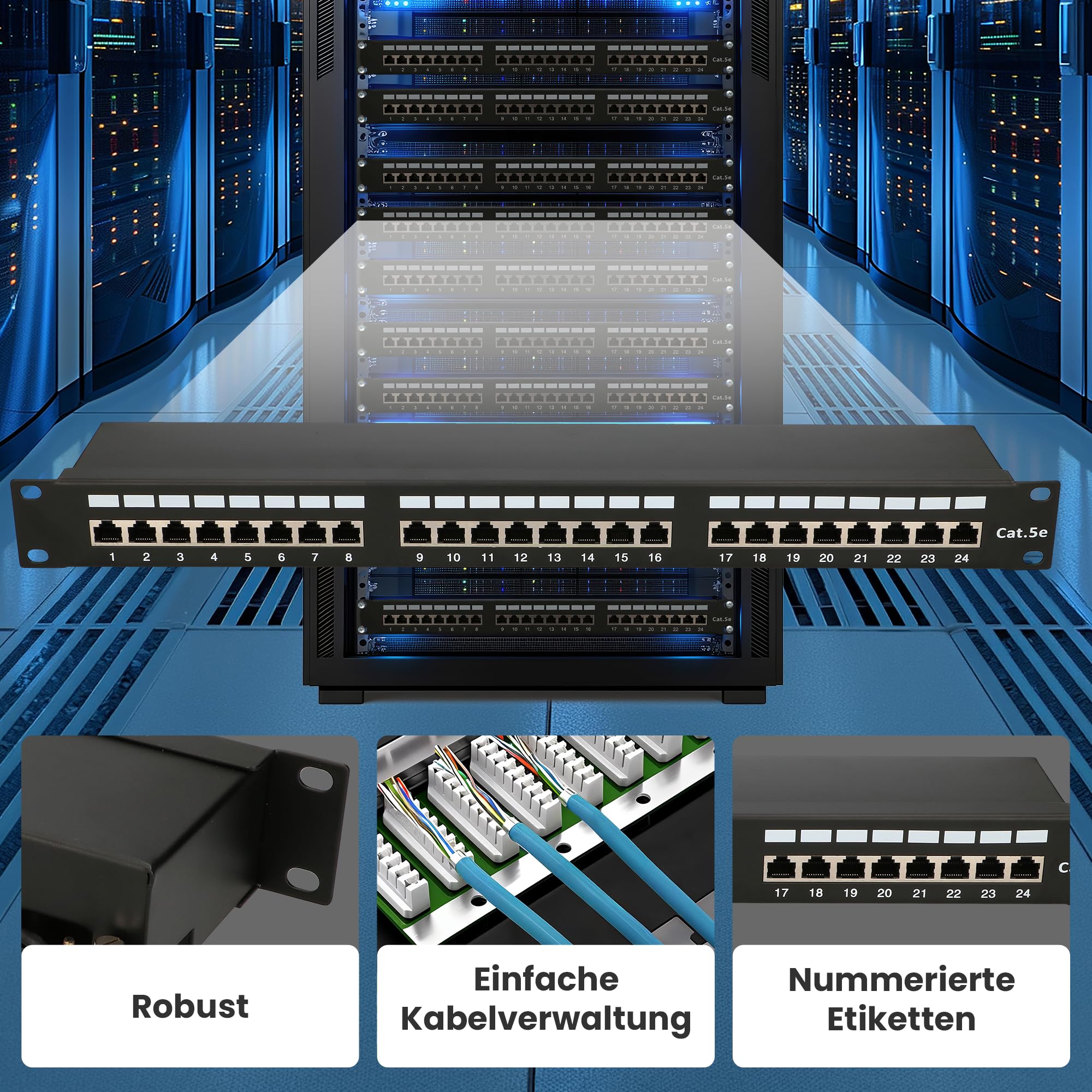 extralink-patchpanel-24-port-cat5e-stp-19-zoll-1he image 6