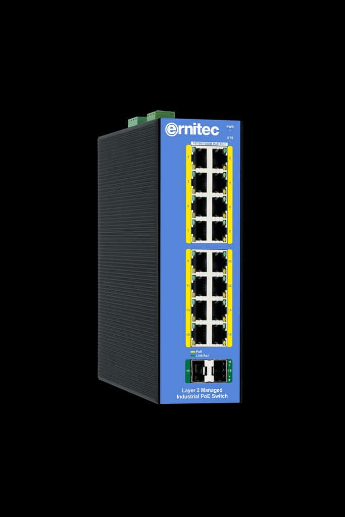 ernitec-switches-16-port-gigabit-poe-switch-industrial-managed image 1
