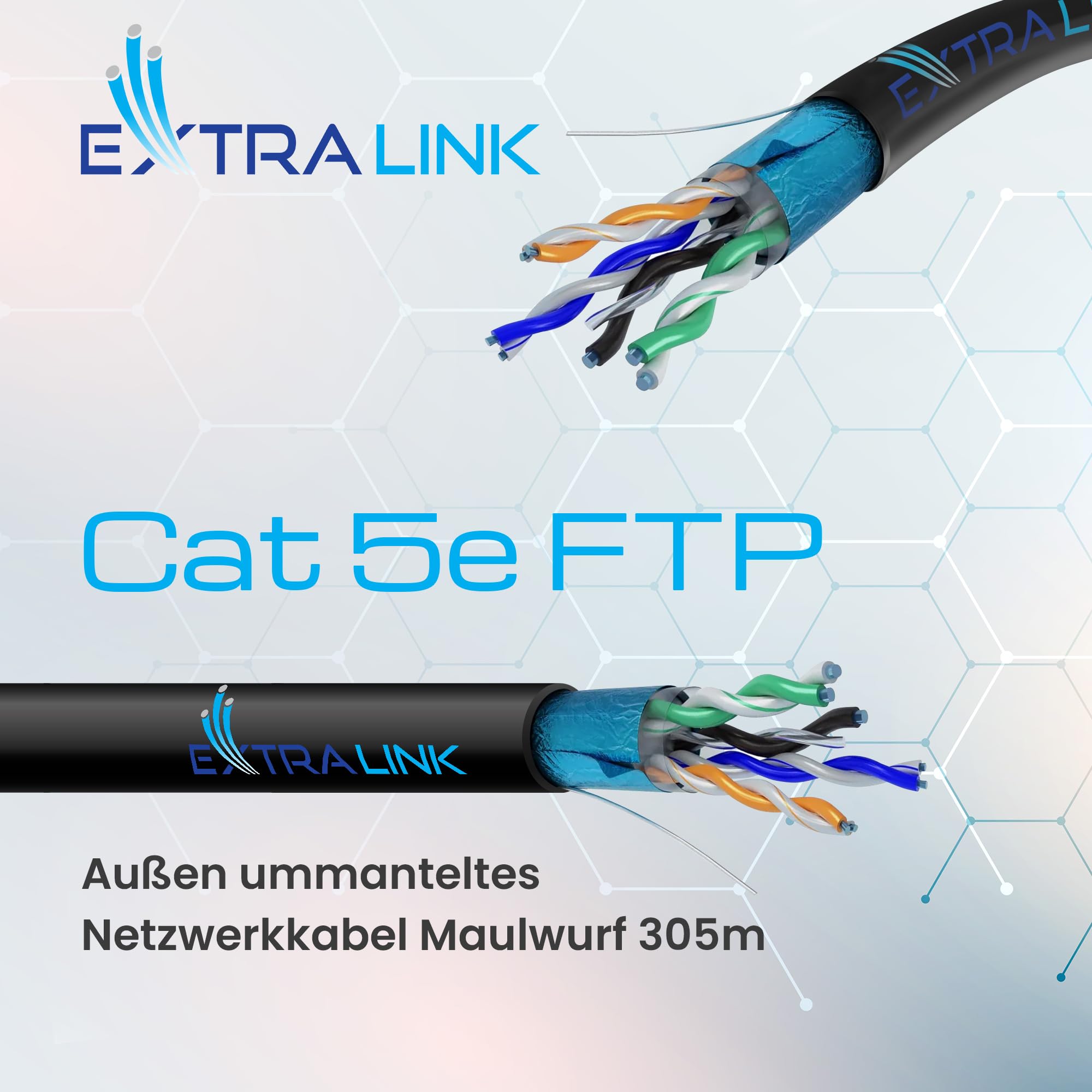 extralink-cat-5e-netzwerkkabel-f-utp-gel-305m-outdoor image 2