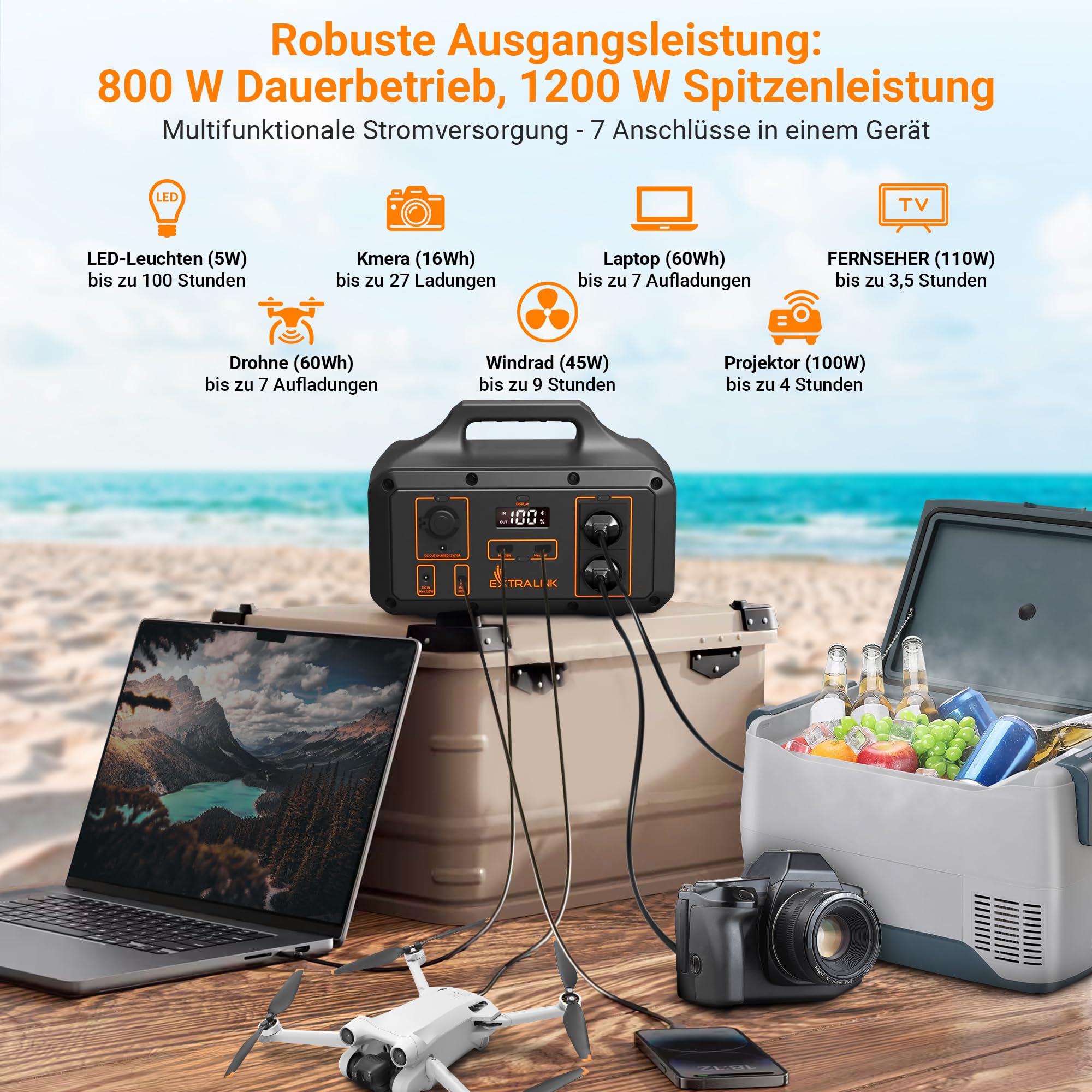 extralink-ups-solarpanel-120w-faltbar-monokristallin-camping image 3