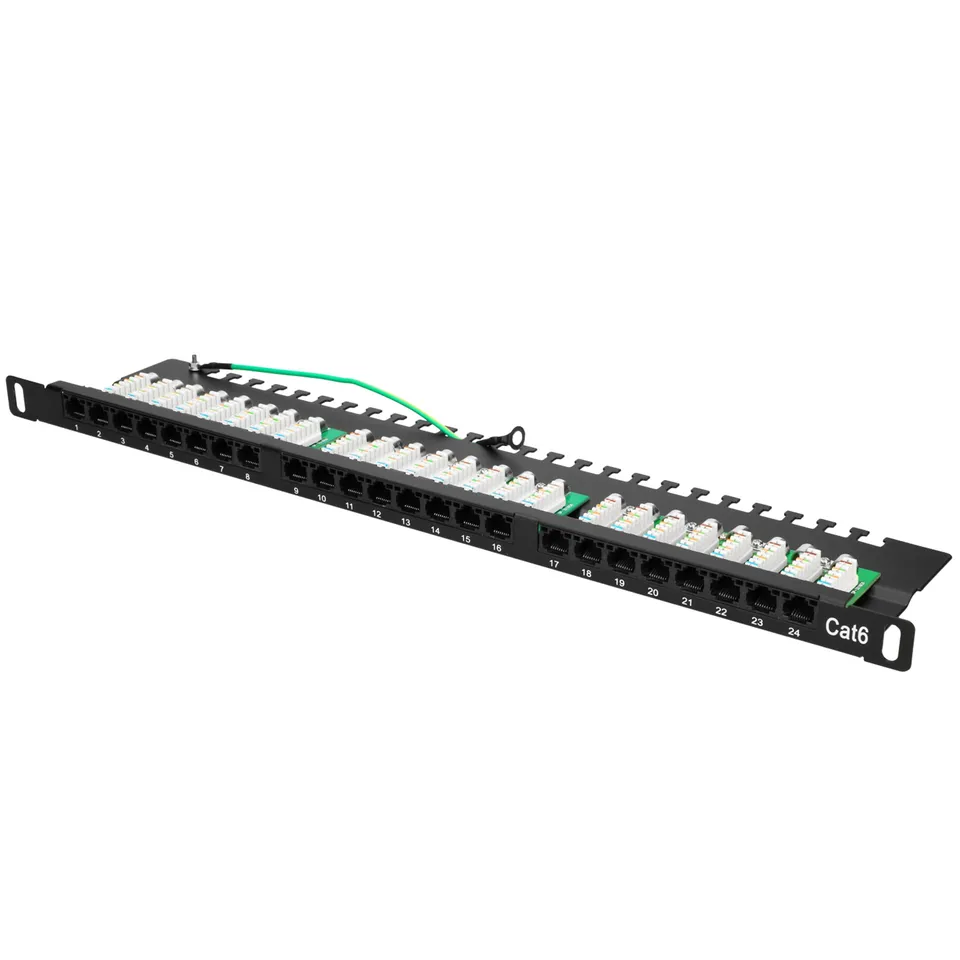 extralink-patchpanel-24-port-cat6-utp-19-zoll-0-5u image 1
