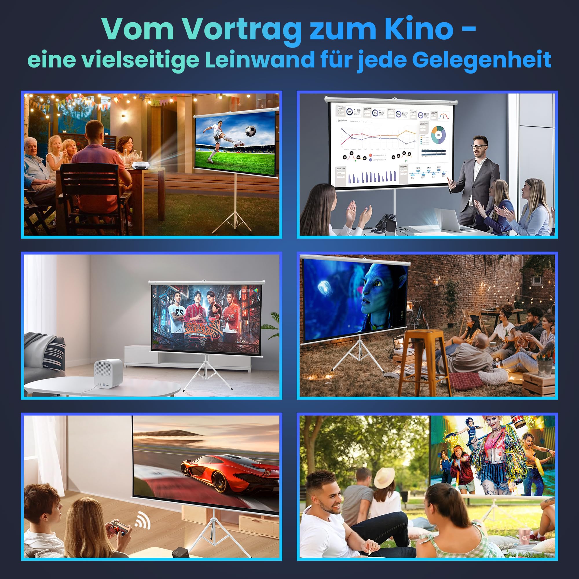 extralink-leinwand-100-zoll-16-9-rollo-221x125cm-hd image 2