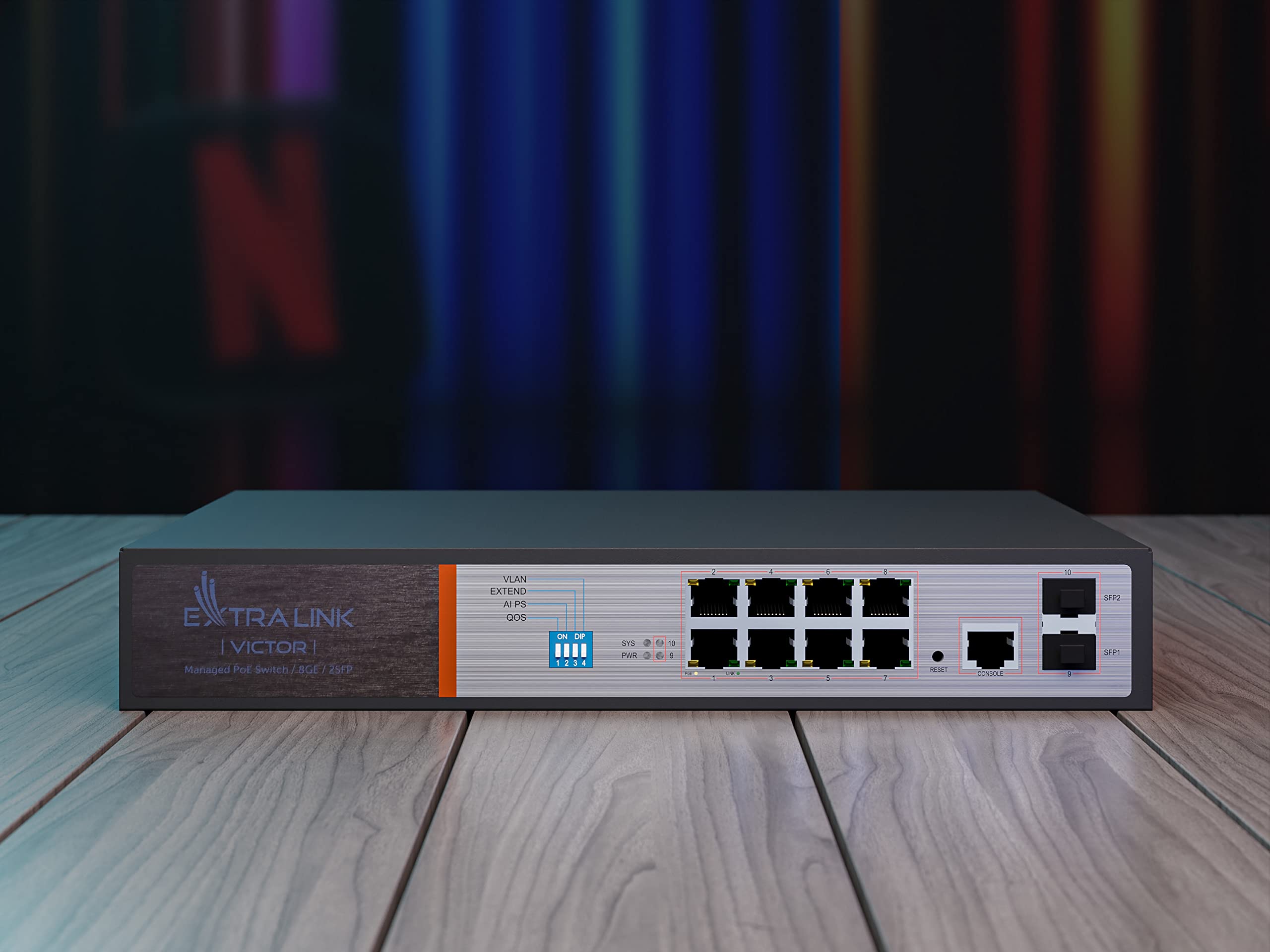 extralink-victor-poe-switch-8-port-gigabit-150w image 5