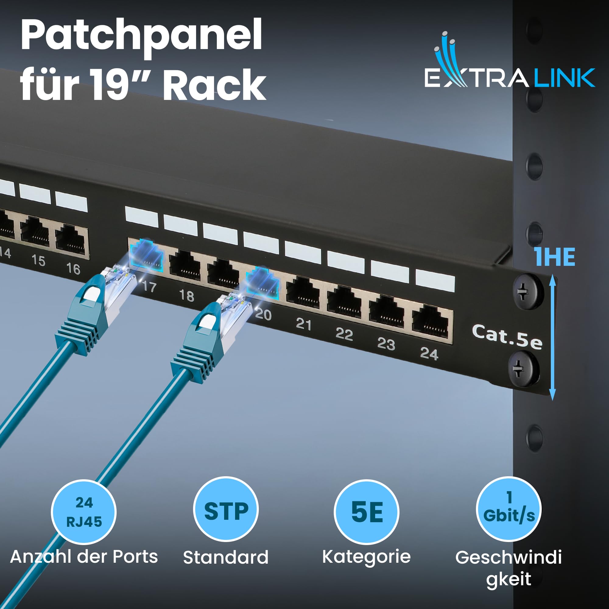 extralink-patchpanel-24-port-cat5e-stp-19-zoll-1he image 2