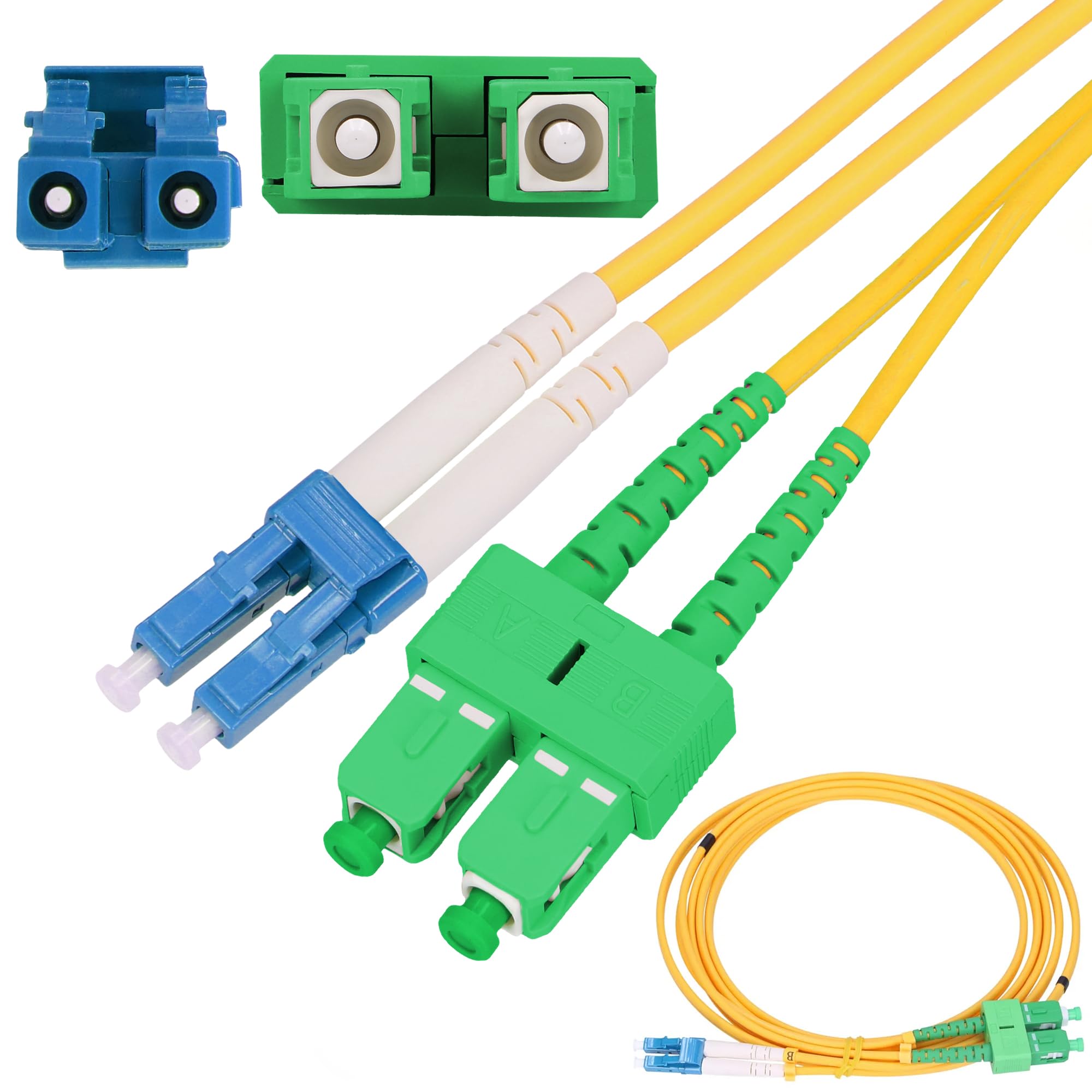 extralink-glasfaserkabel-0-5m-lc-sc-apc-duplex-os2-ftth image 1