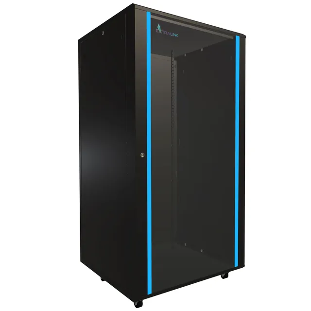 extralink-wandschrank-19-zoll-netzwerkschrank-schwarz-switch image 1
