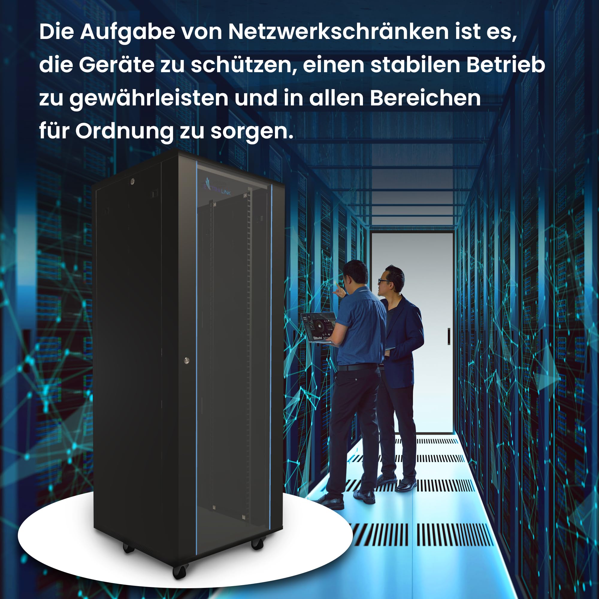 extralink-42he-netzwerkschrank-19-zoll-600x800-schwarz-glas image 6