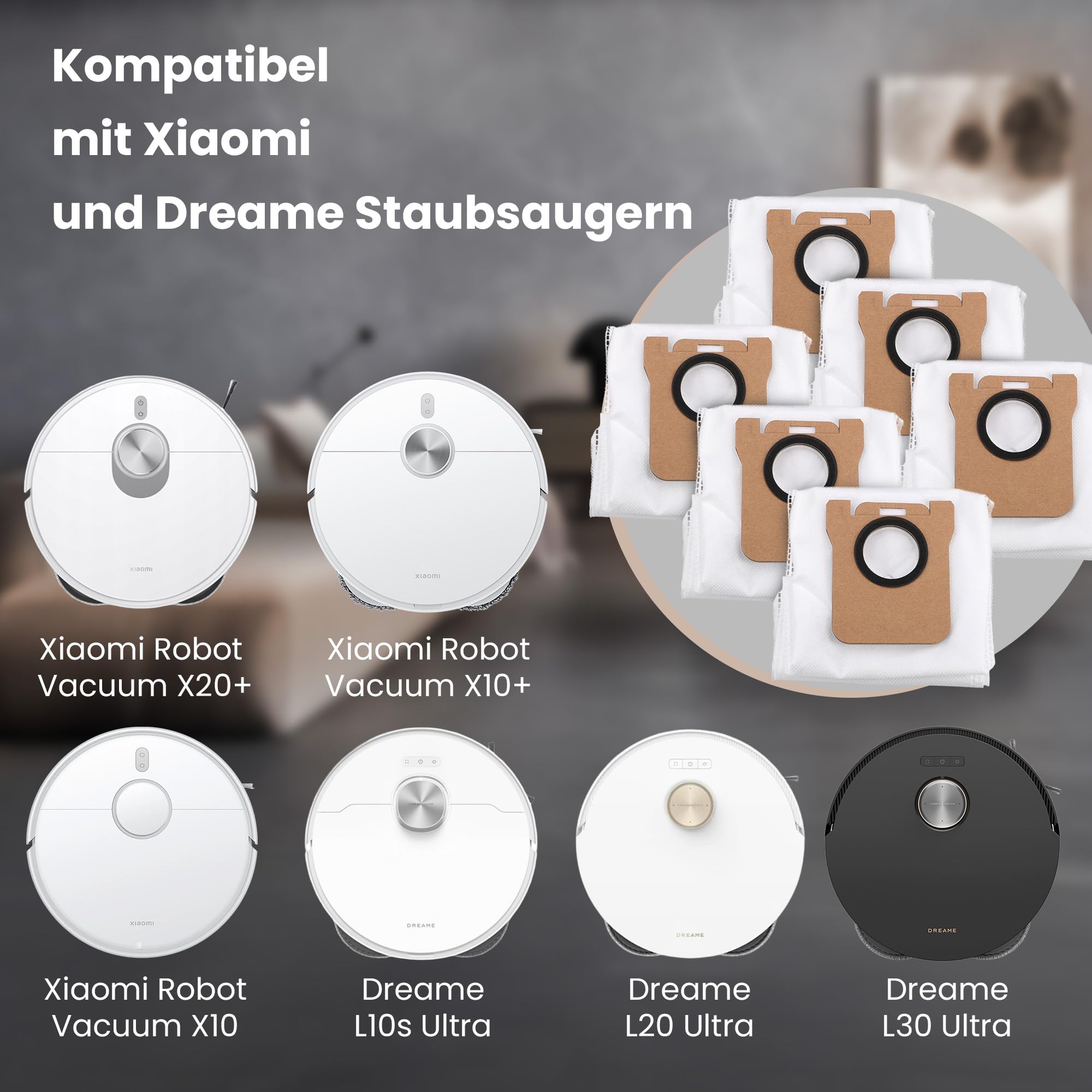 extralink-xiaomi-dreame-staubbeutel-6-st-ck-vlies image 2