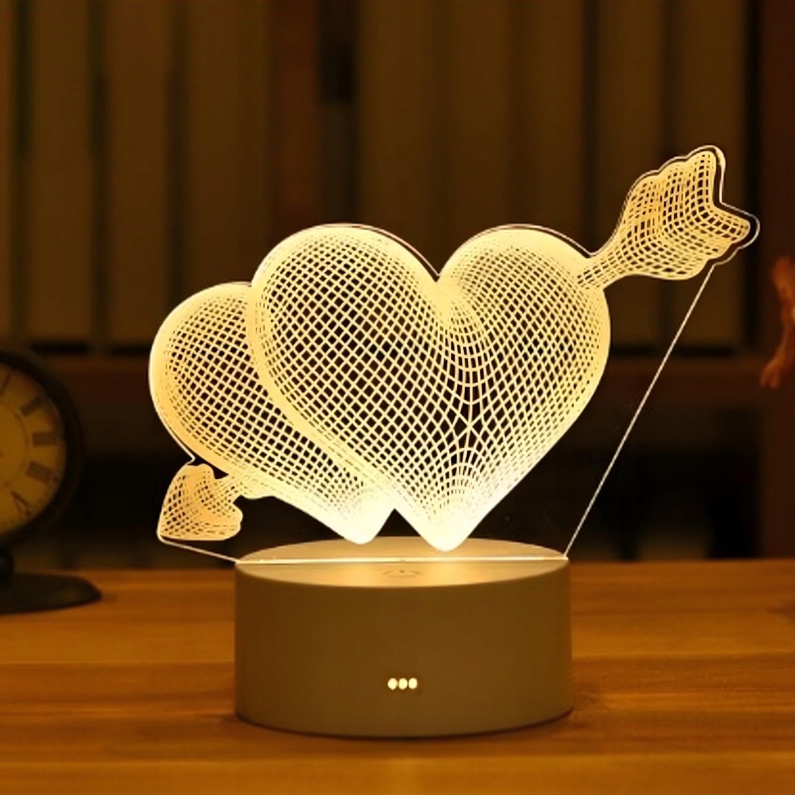 extralink-home-led-nachtlicht-herzen-wei-17cm-usb image 1