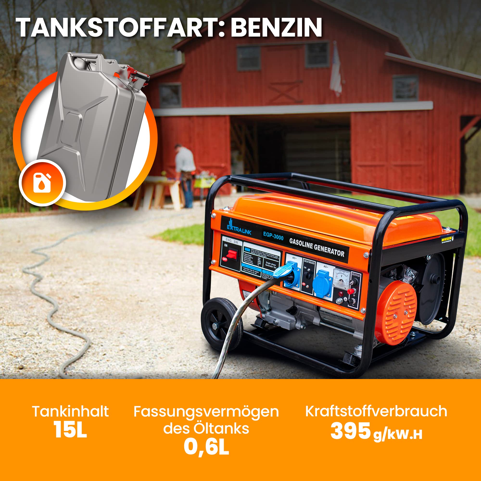 extralink-stromerzeuger-benzin-3000w-230v-egp-3000 image 6