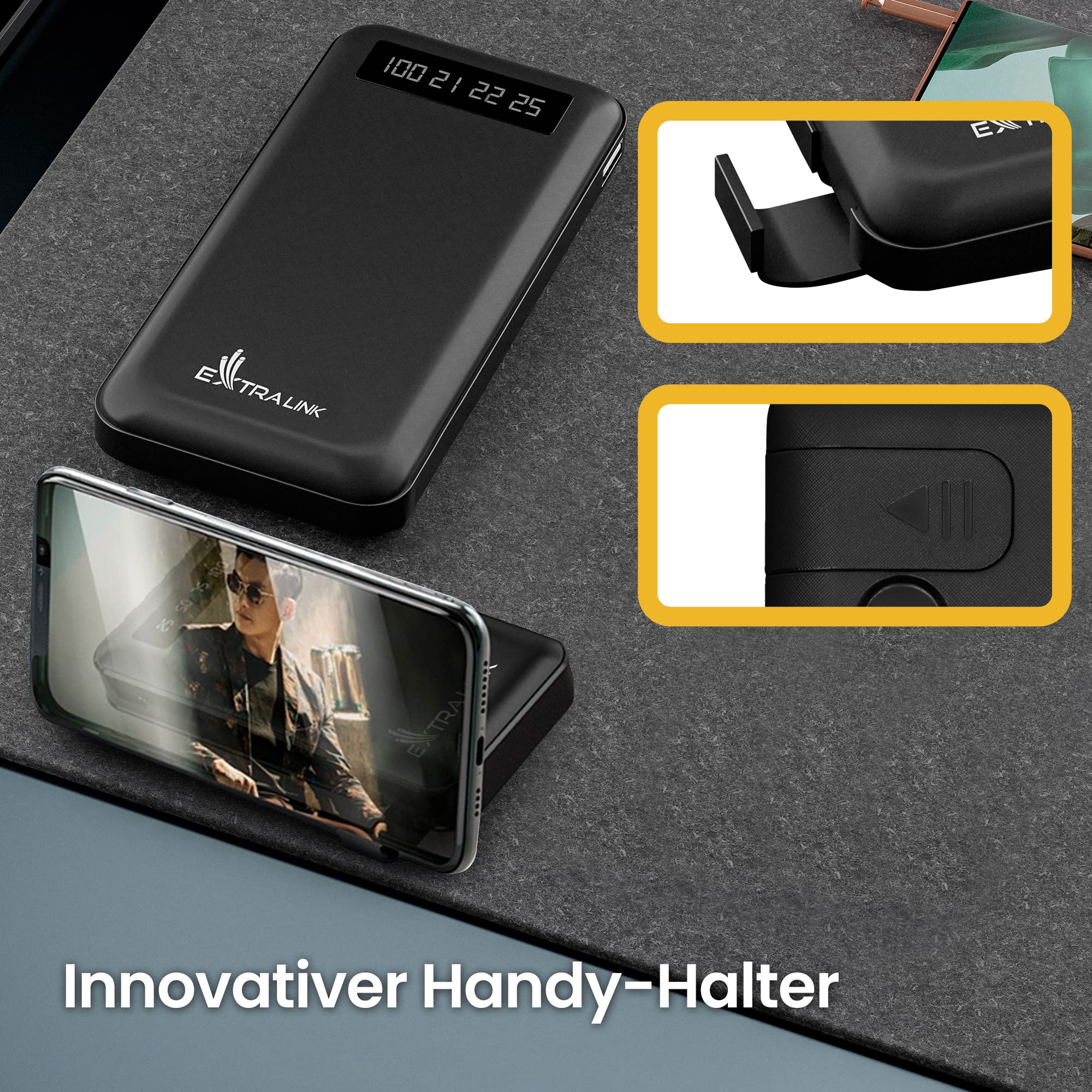 extralink-epb-083-powerbank-10000mah-mit-kabel-schwarz image 7