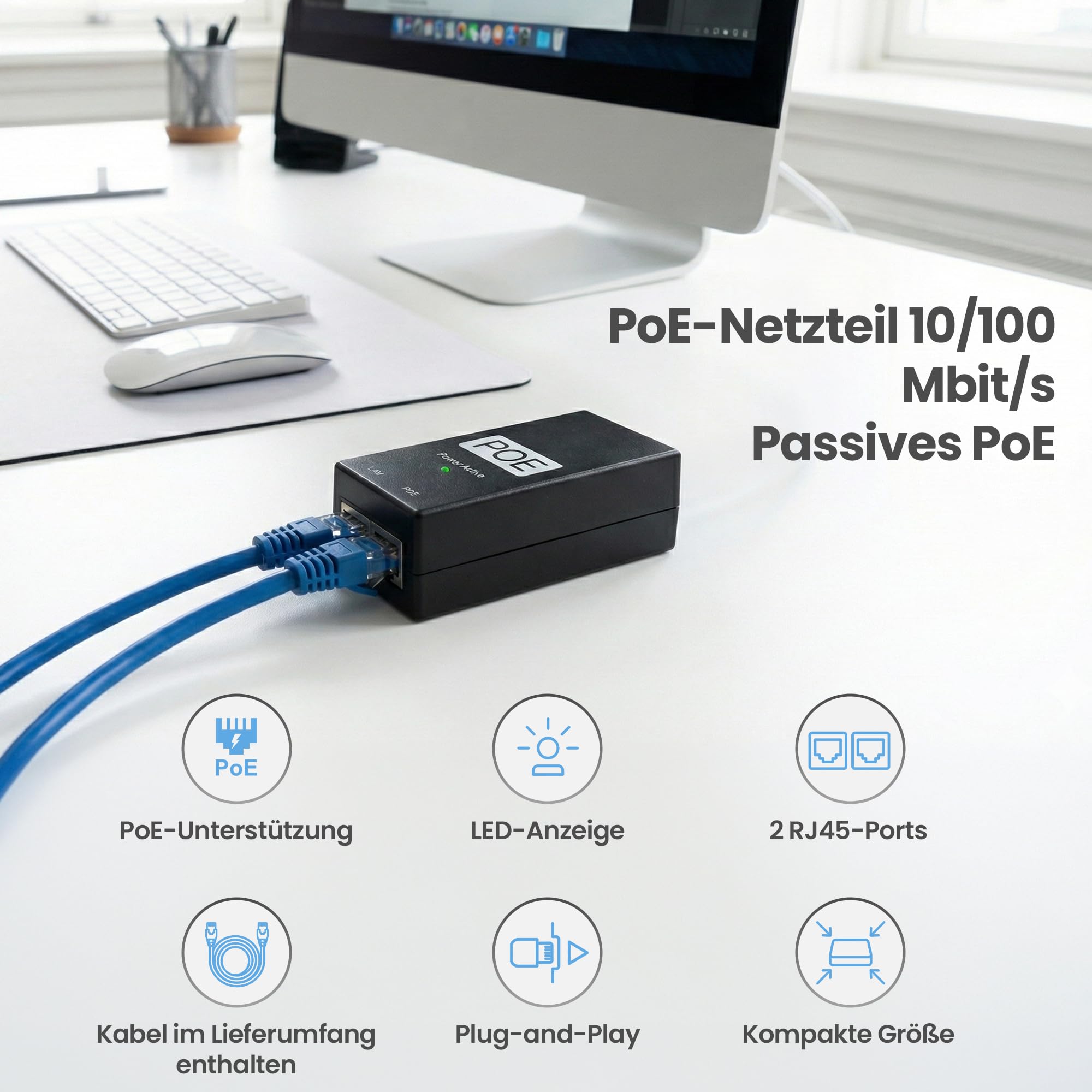 extralink-poe-24-24w-poe-injektor-24v-1a-24w-passiv image 2