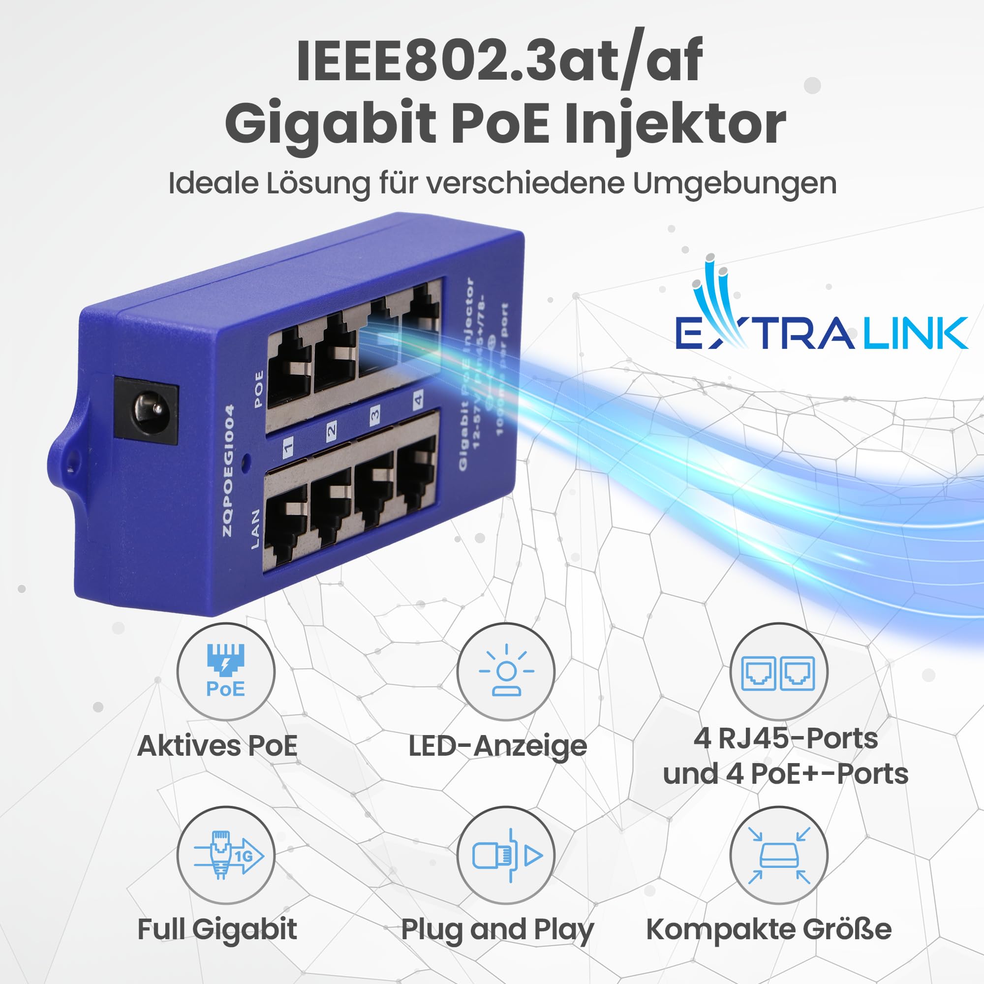 extralink-poe-injector-4-port-gigabit-mode-b-ip-kamera image 7