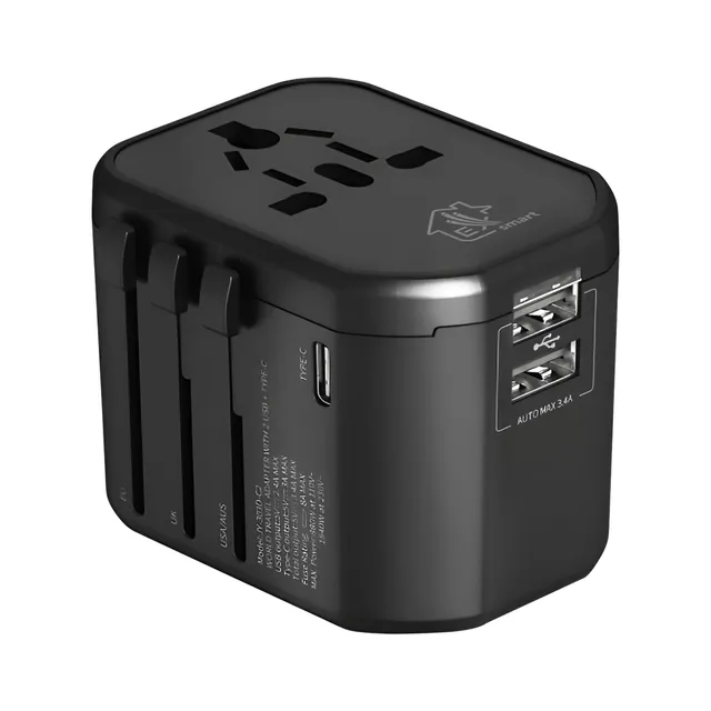 extralink-reiseadapter-weltweit-usb-c-usb-a-150-l-nder image 1