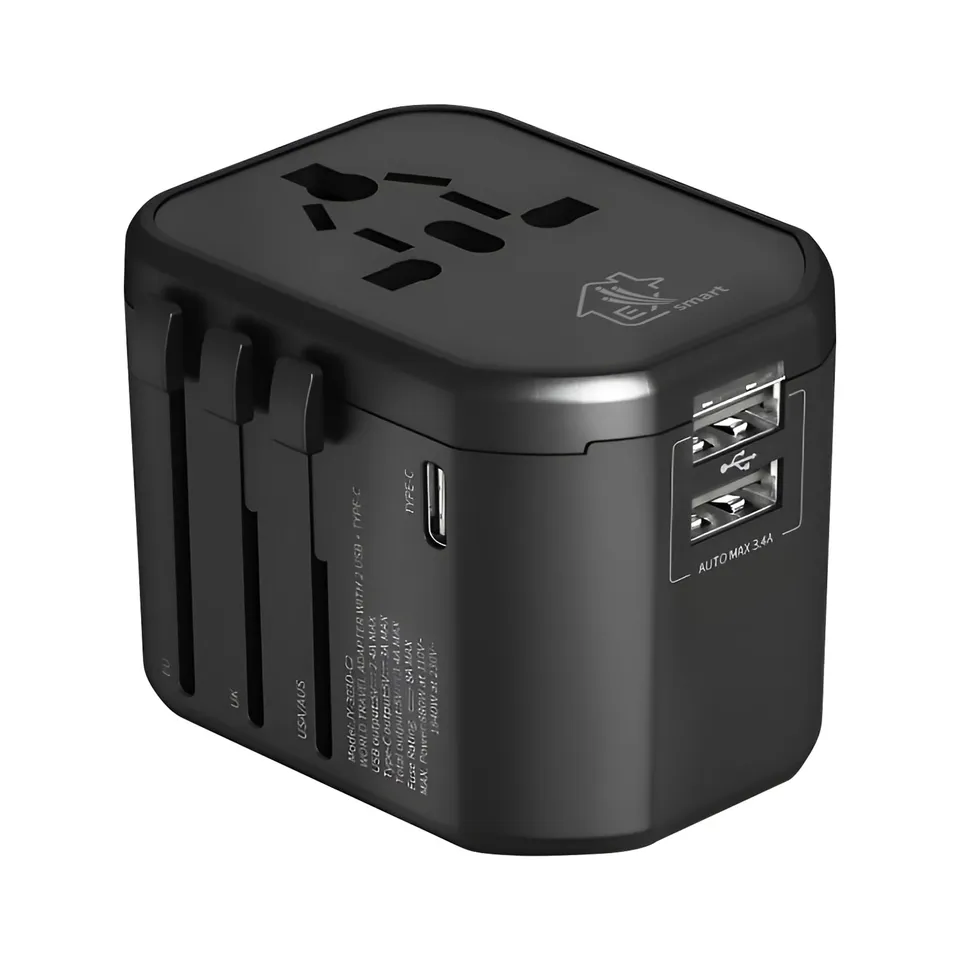 extralink-reiseadapter-weltweit-usb-c-usb-a-150-l-nder image 1