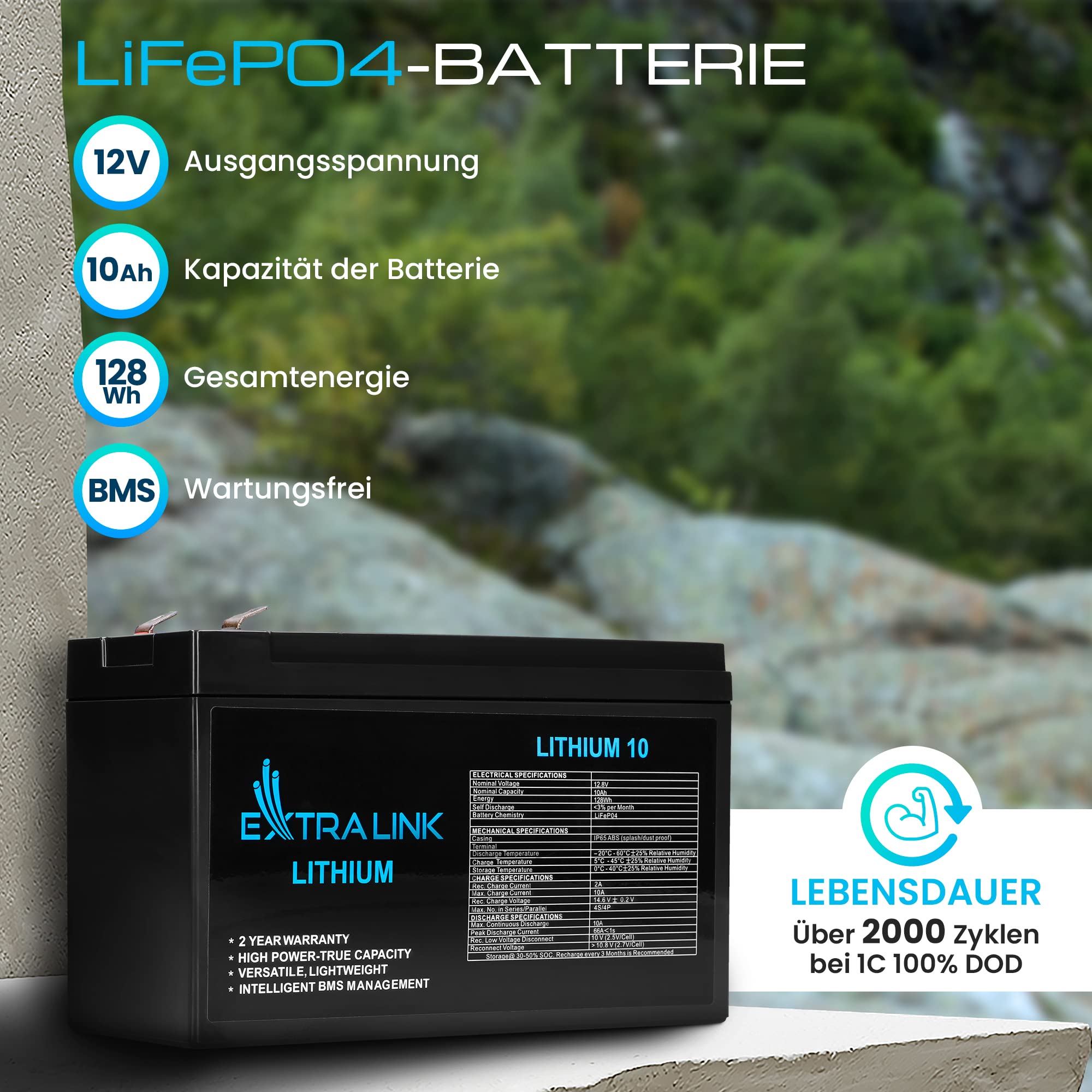 extralink-lifepo4-batterie-12v-10ah-lithium-akku-solar-wohnmobil image 2
