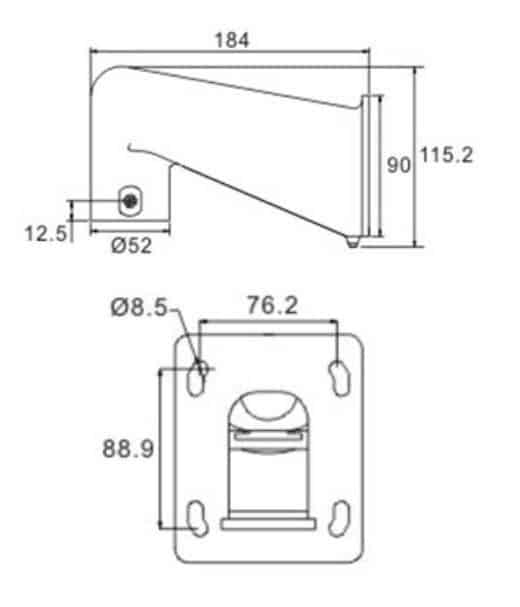 ernitec-mini-gooseneck-halterung-wei-184x104mm-kamera image 2
