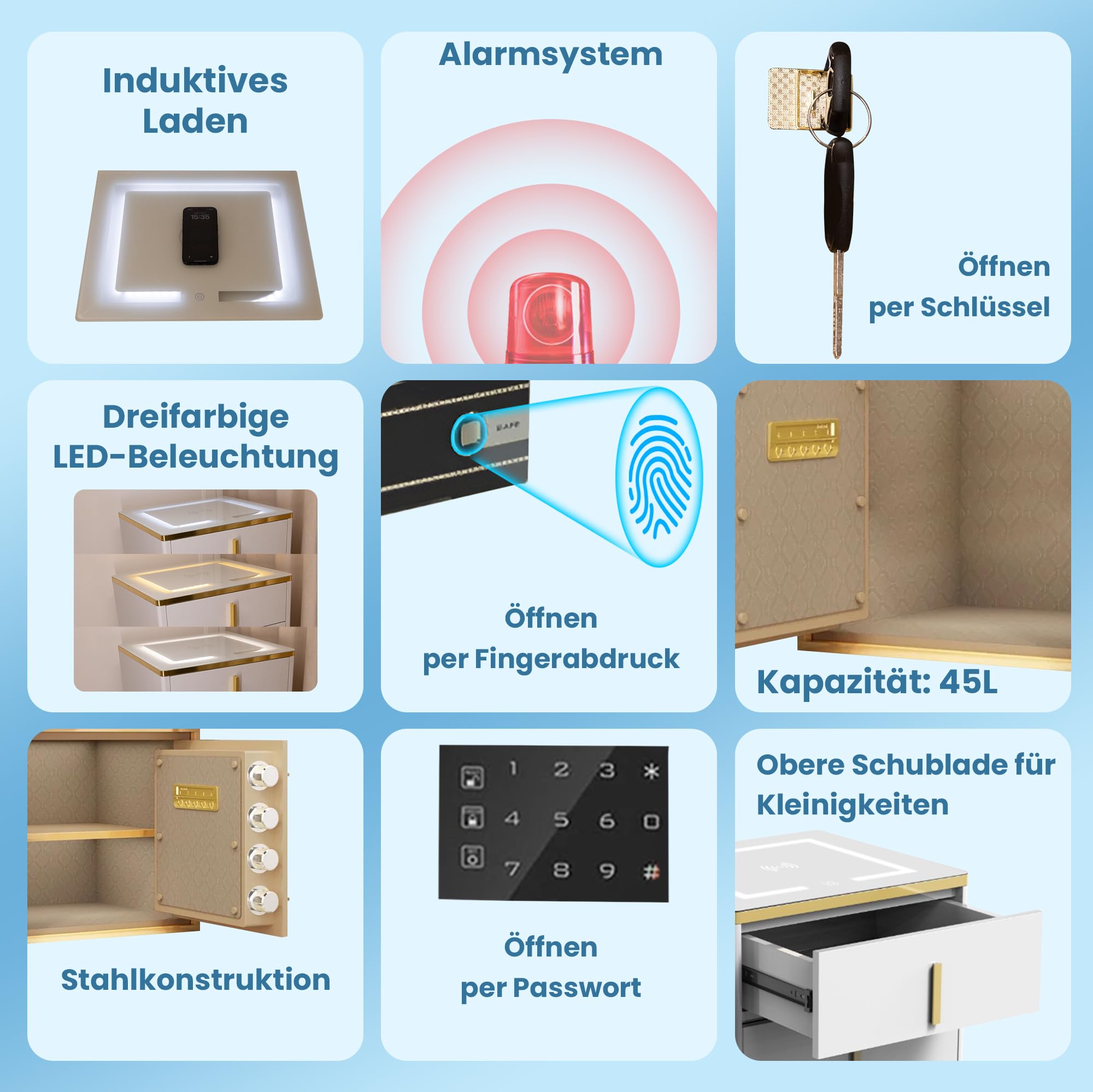 extralink-monitoring-tresor-lock-star-xp-45-wei-fingerabdruck image 7