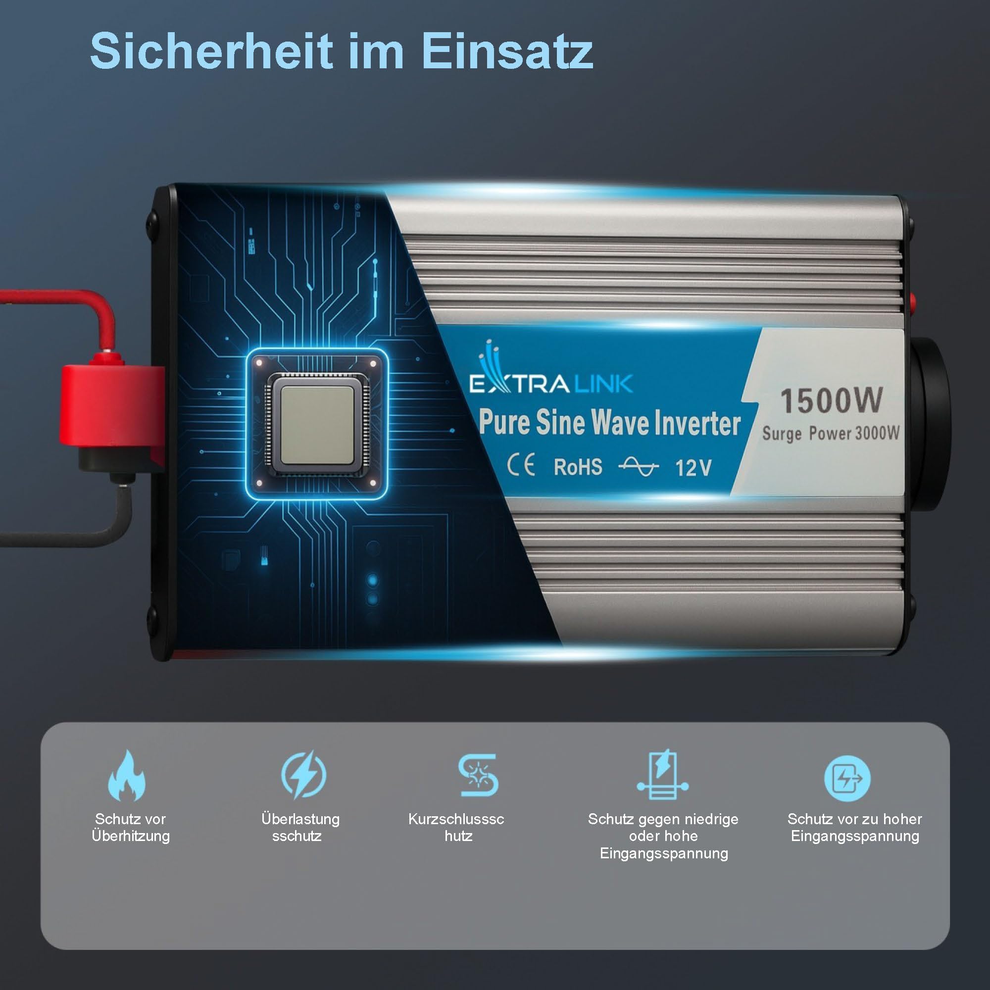 extralink-opip-1500w-wechselrichter-12v-230v-reiner-sinus image 3