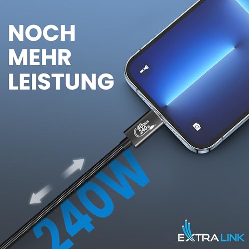 extralink-smart-life-usb-c-kabel-240w-2m-nylon image 7
