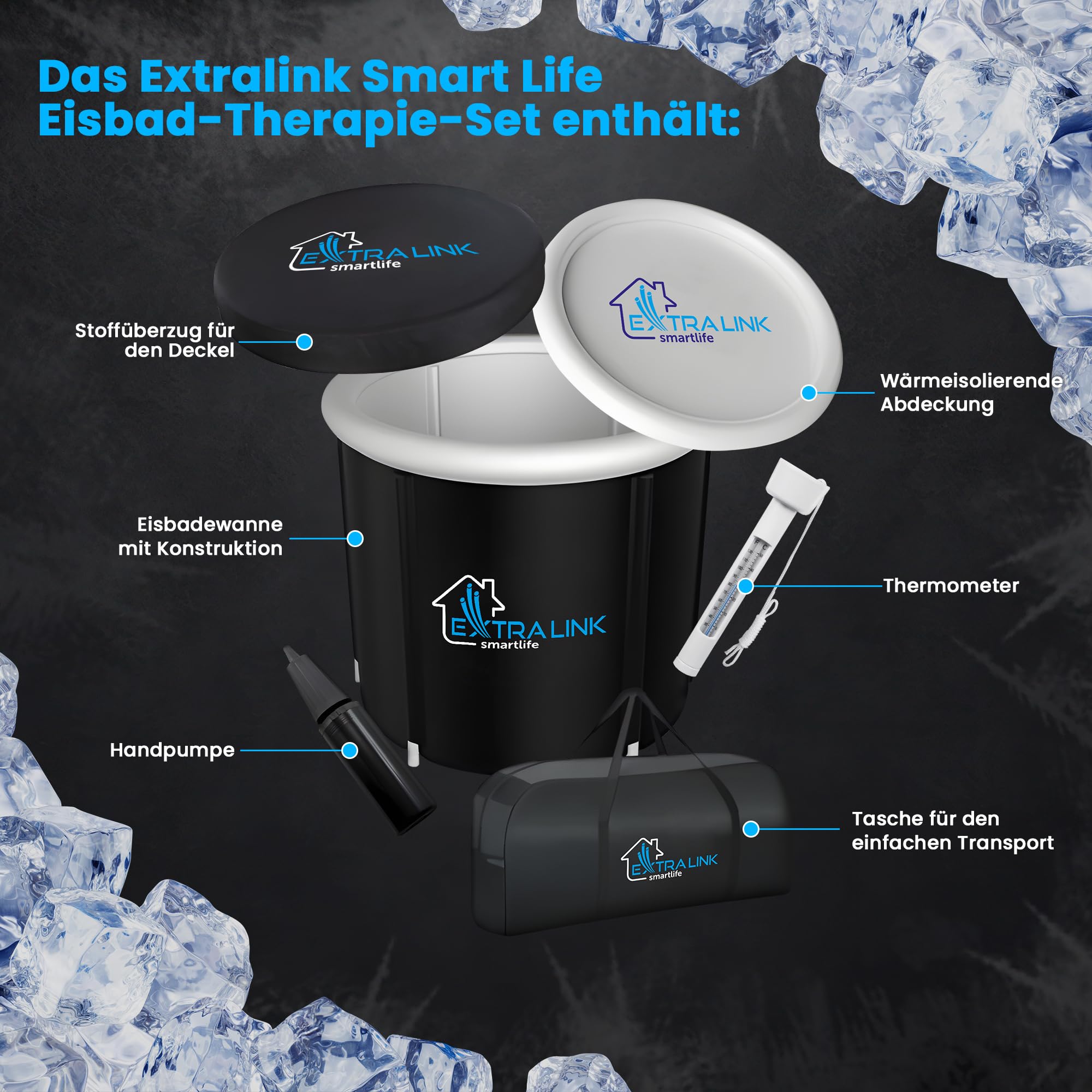 extralink-eistonne-400l-eisbad-85-cm-mit-abdeckung image 3