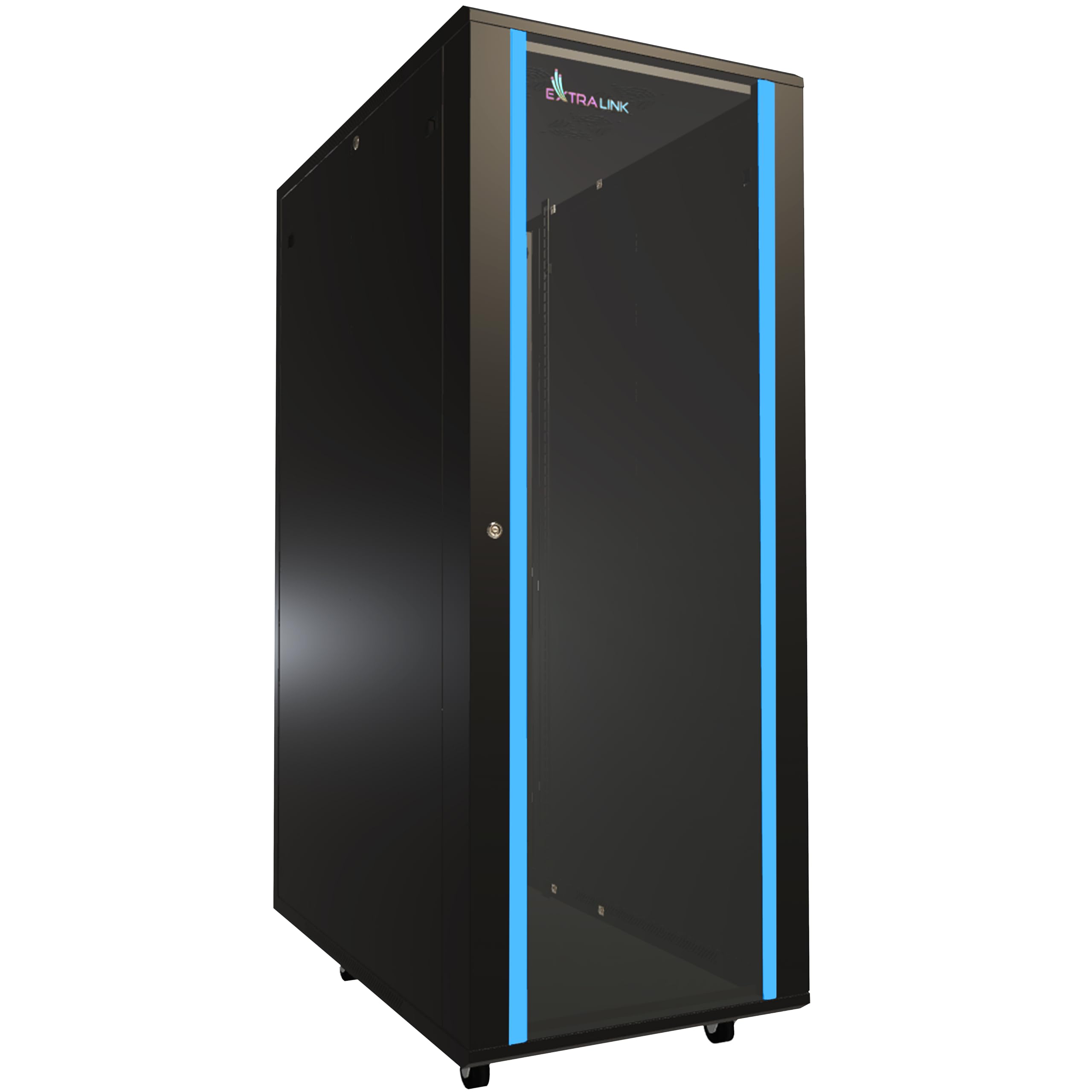 extralink-32u-rack-serverschrank-19-zoll-600x1000-schwarz image 1
