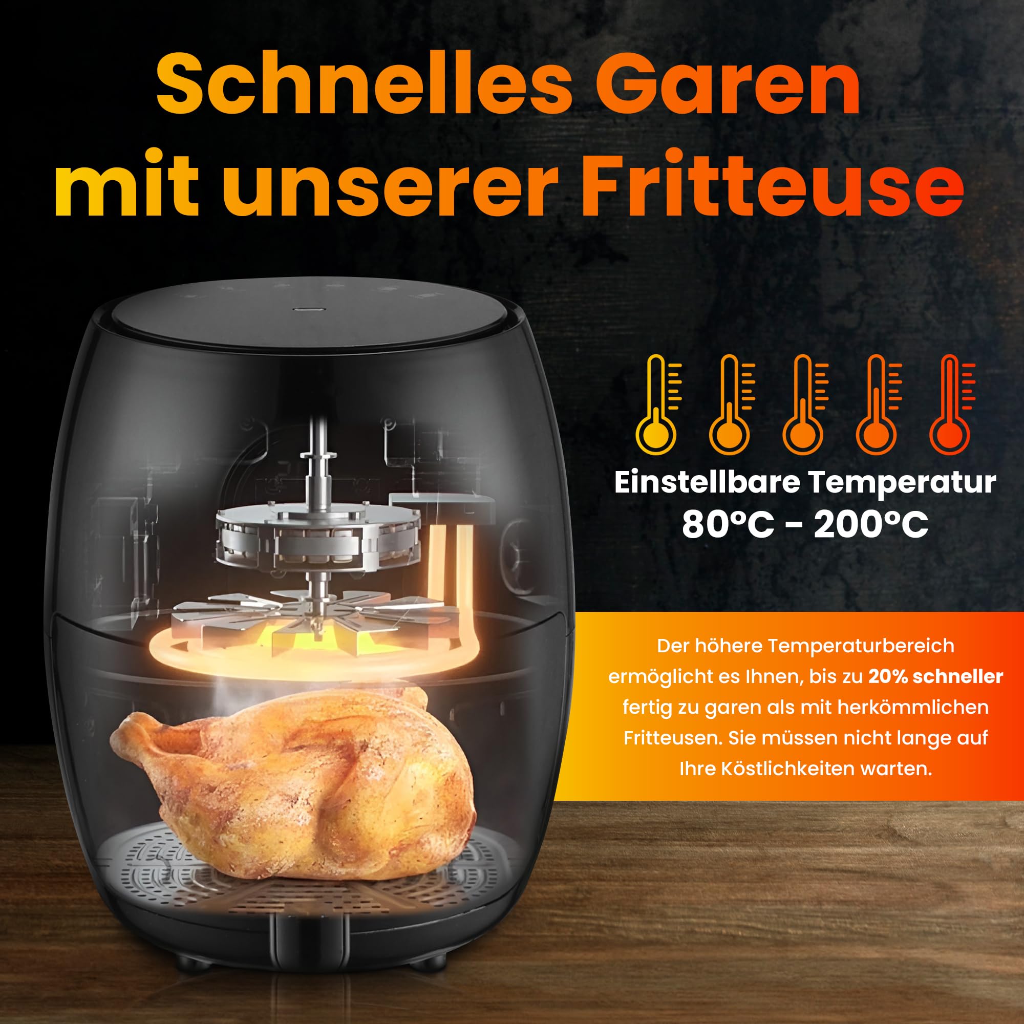 extralink-sj-200-hei-luftfritteuse-2l-1000w-lfrei image 4