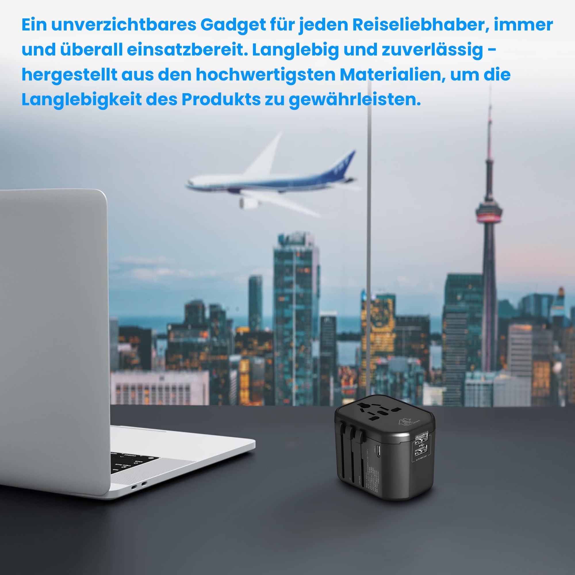 extralink-reiseadapter-weltweit-usb-c-usb-a-150-l-nder image 4