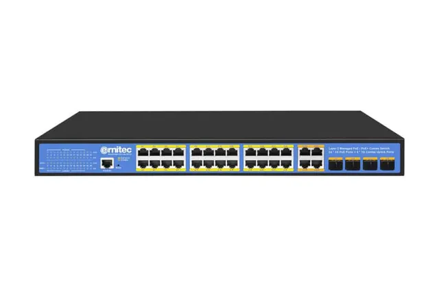 ernitec-28-port-gigabit-poe-switch-managed-370w image 1