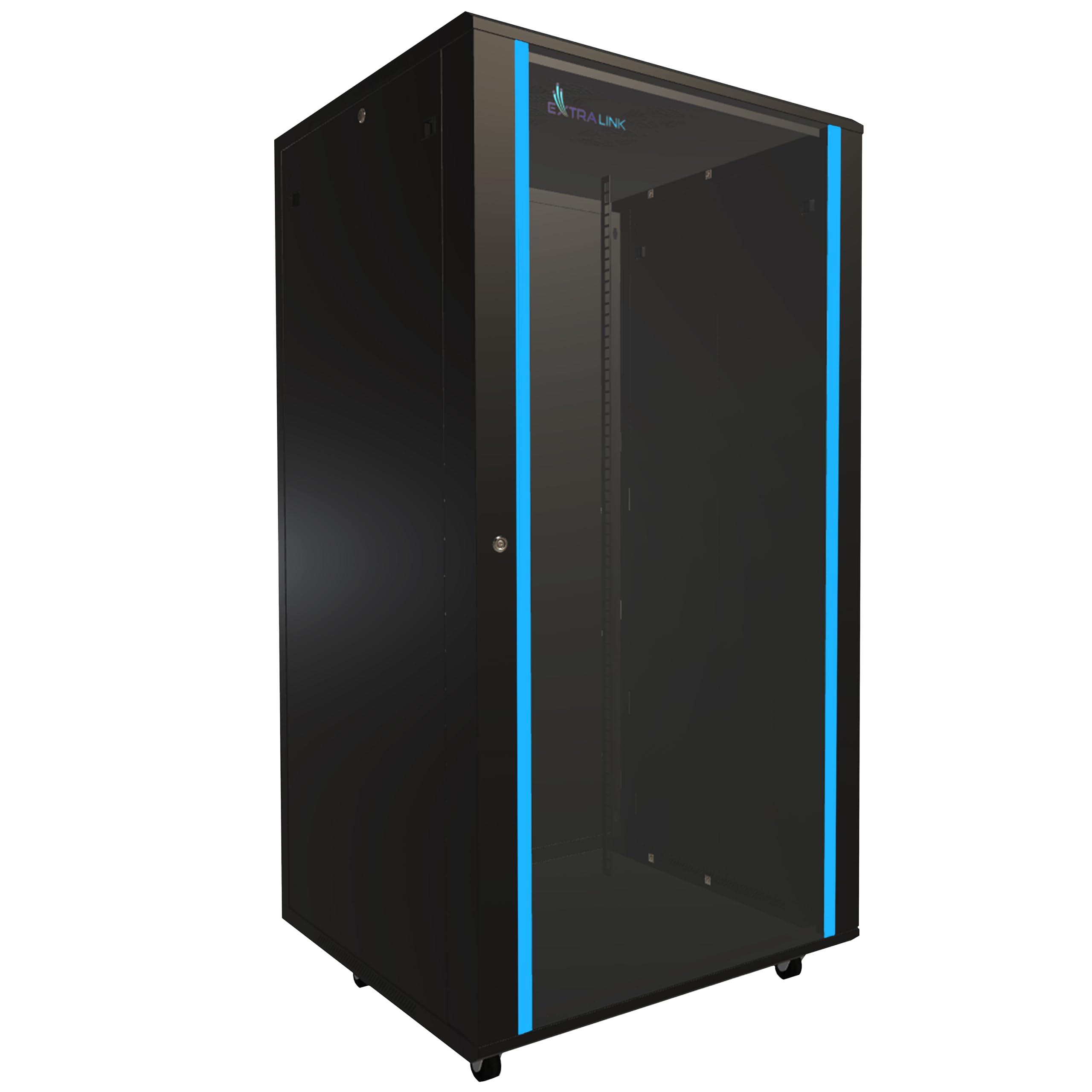 extralink-wandschrank-19-zoll-netzwerkschrank-schwarz-switch image 1