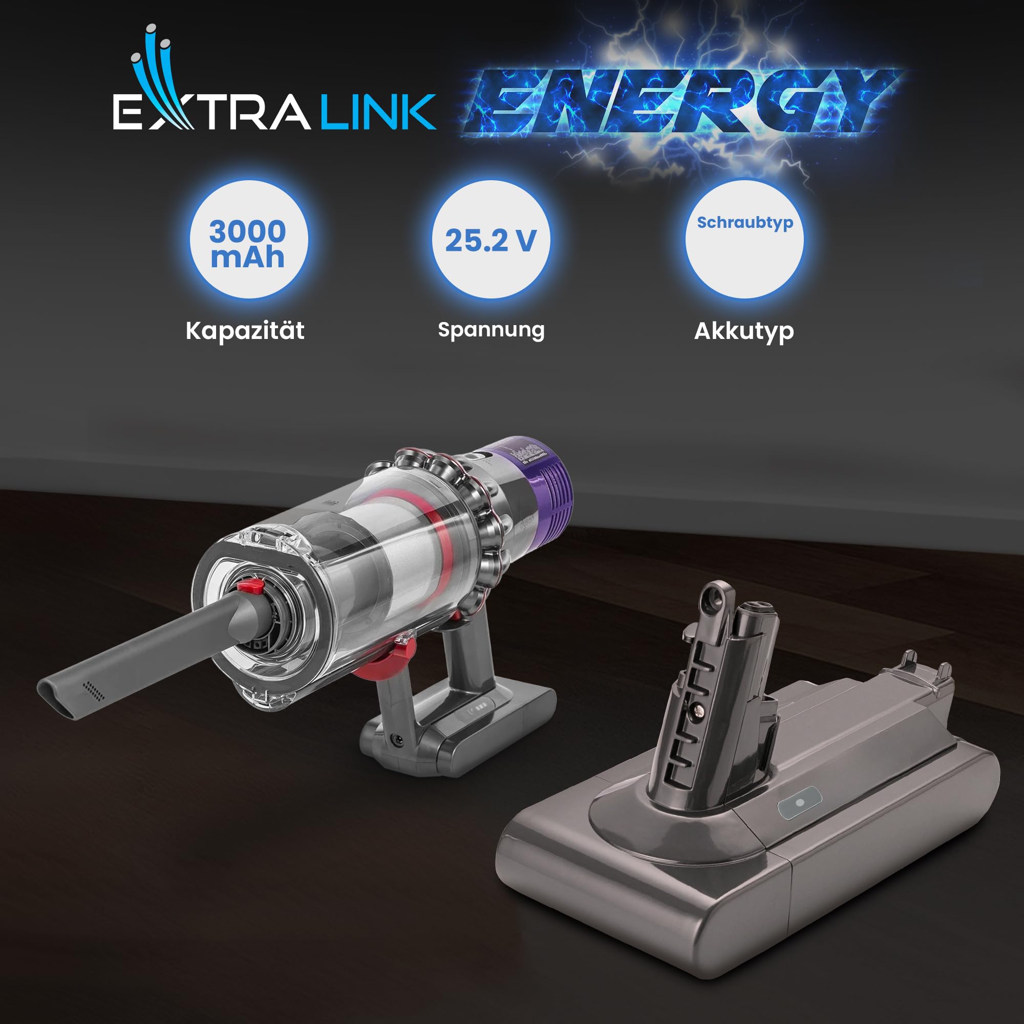 extralink-v11-absolute-ersatzakku-25-2v-3000mah-li-ion image 3