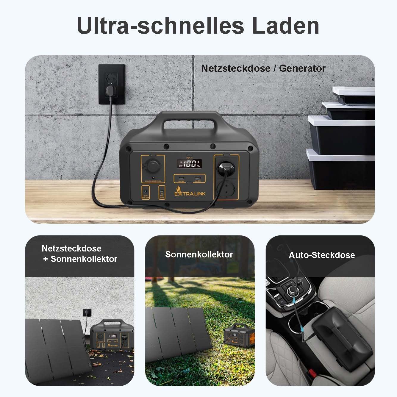 extralink-powerstation-510wh-mit-230v-ac-und-usb-c-100w image 3