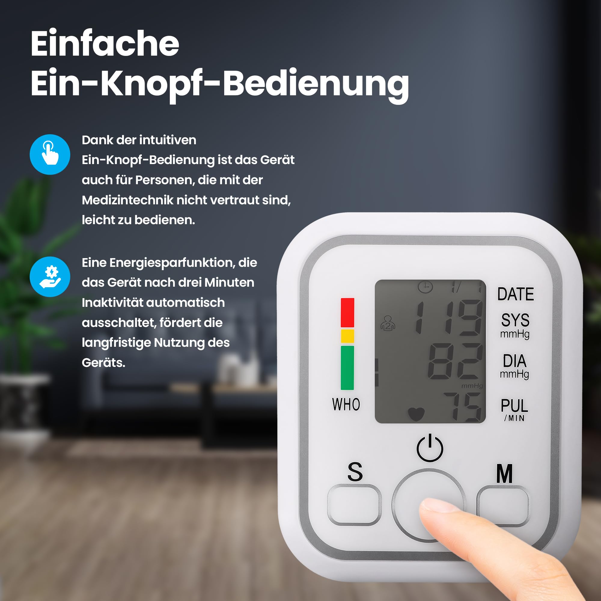 extralink-smart-life-blutdruckmessger-t-oberarm-schwarz image 6