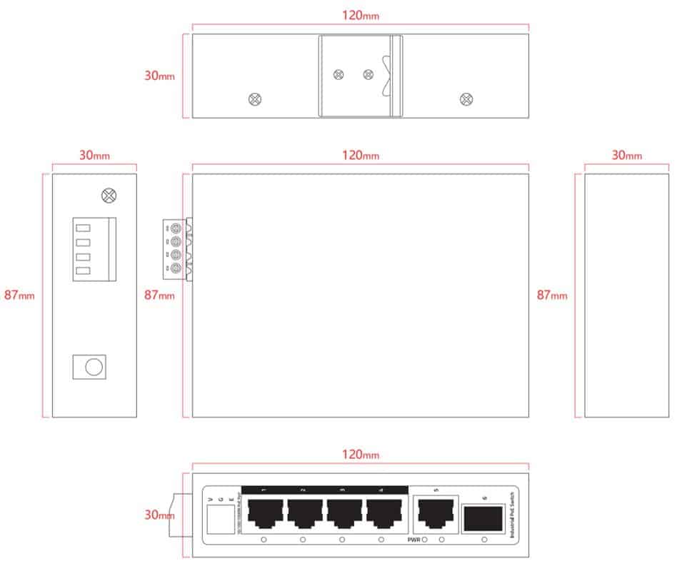 ernitec-switches-6-port-gigabit-industrial-poe-switch-120w image 2