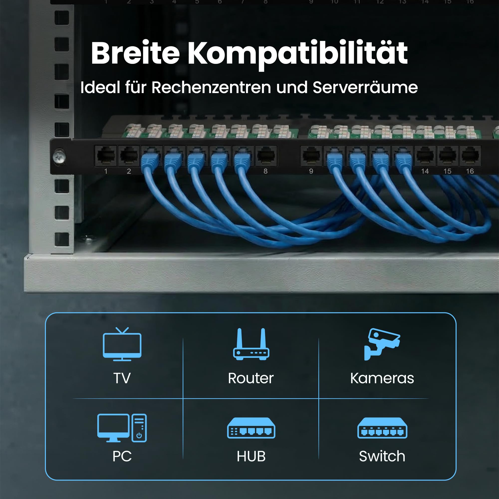 extralink-patchpanel-24-port-cat6-utp-19-zoll-0-5u image 3