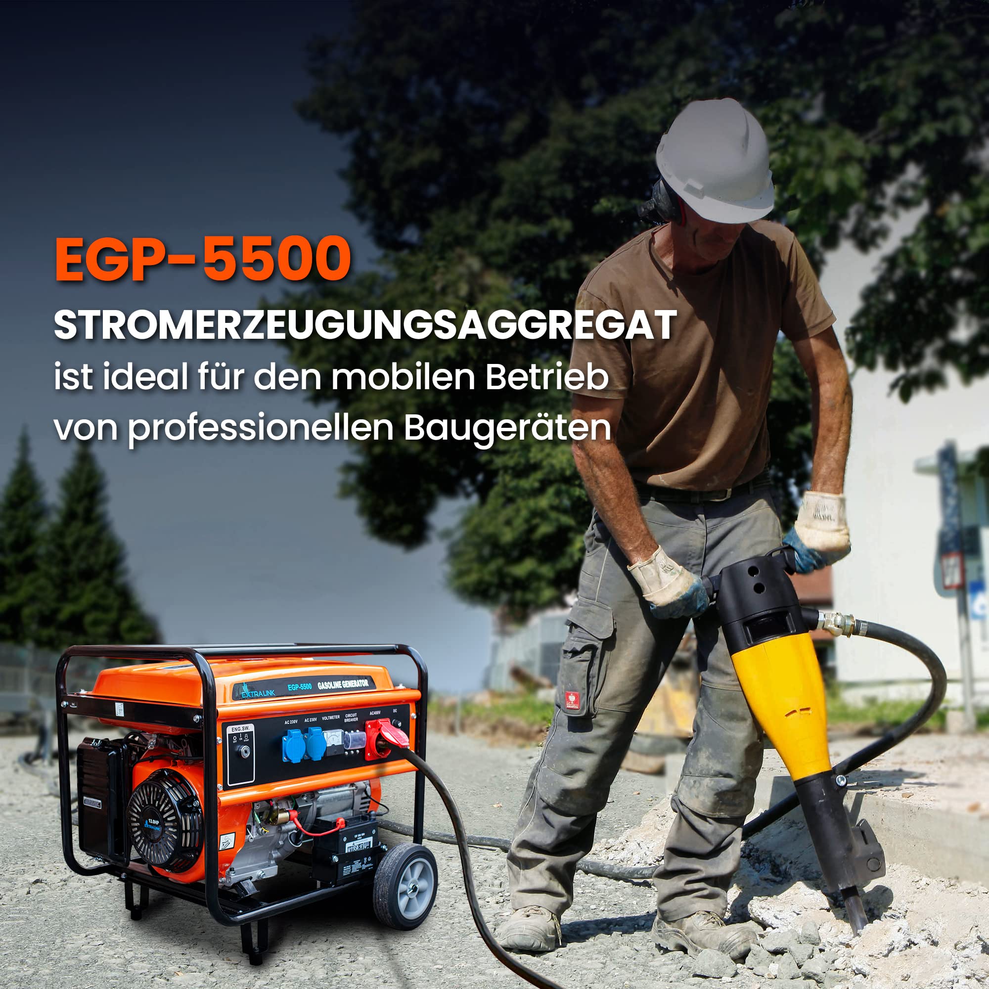 extralink-egp-5500-stromerzeuger-5500w-benzin-elektrostart image 6