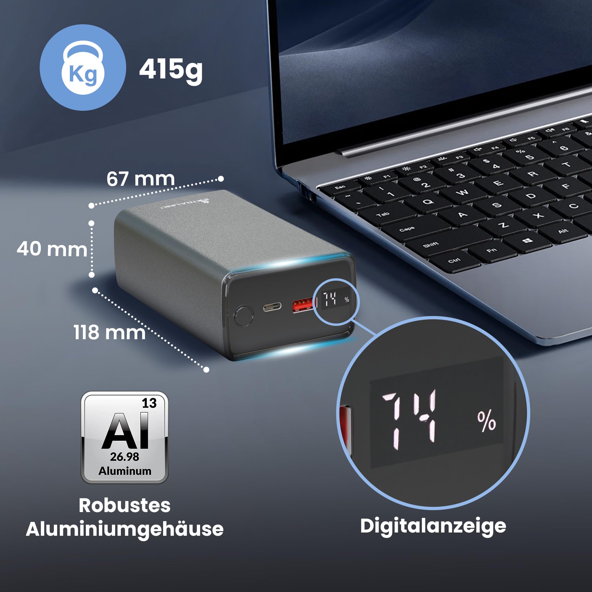 extralink-epb-127-powerbank-30000mah-65w-pd-usb-c-schnellladung image 7