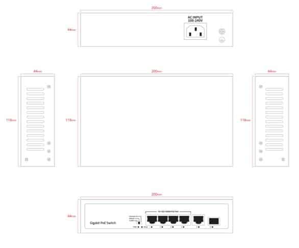 ernitec-switches-6-port-poe-switch-gigabit-60w-unmanaged-sfp image 2