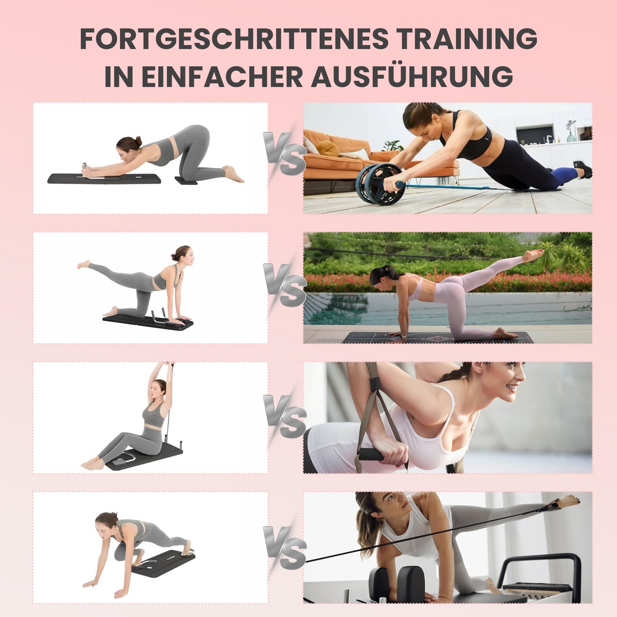 extralink-pilates-board-klappbar-reformer-mit-timer image 3