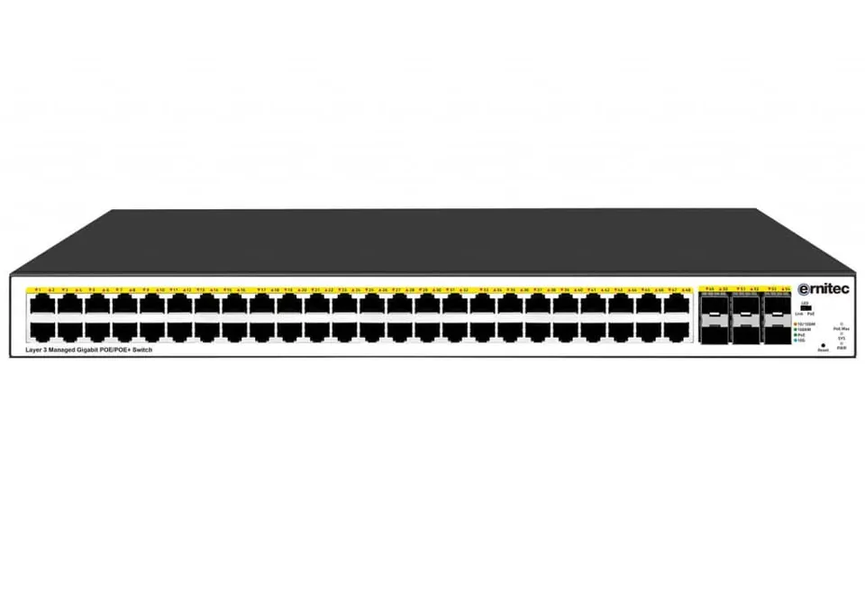 ernitec-switches-48-port-gigabit-poe-switch-l3-managed-900w-sfp image 1