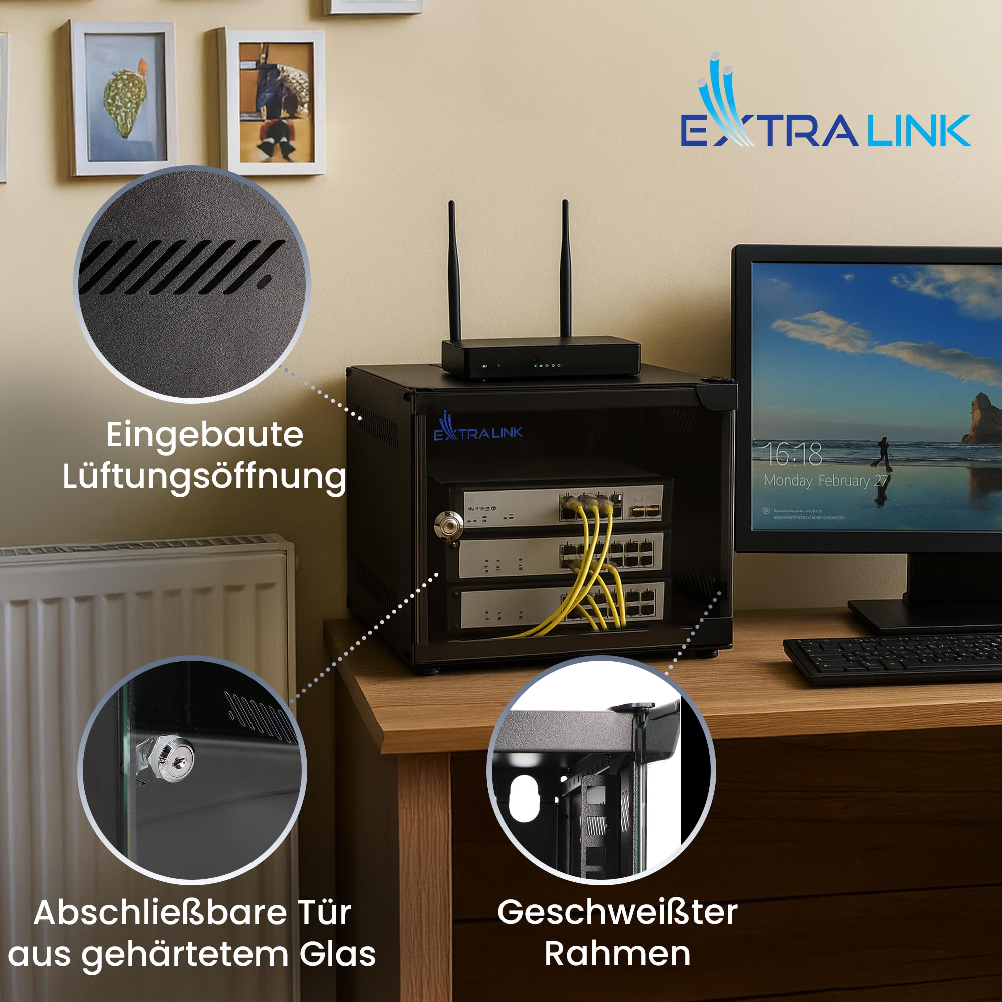 extralink-netzwerkschrank-10-zoll-4he-schwarz-310mm image 2