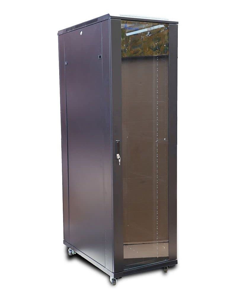 extralink-ex-14442-rackschrank-42u-freistehend-schwarz-19-zoll image 1