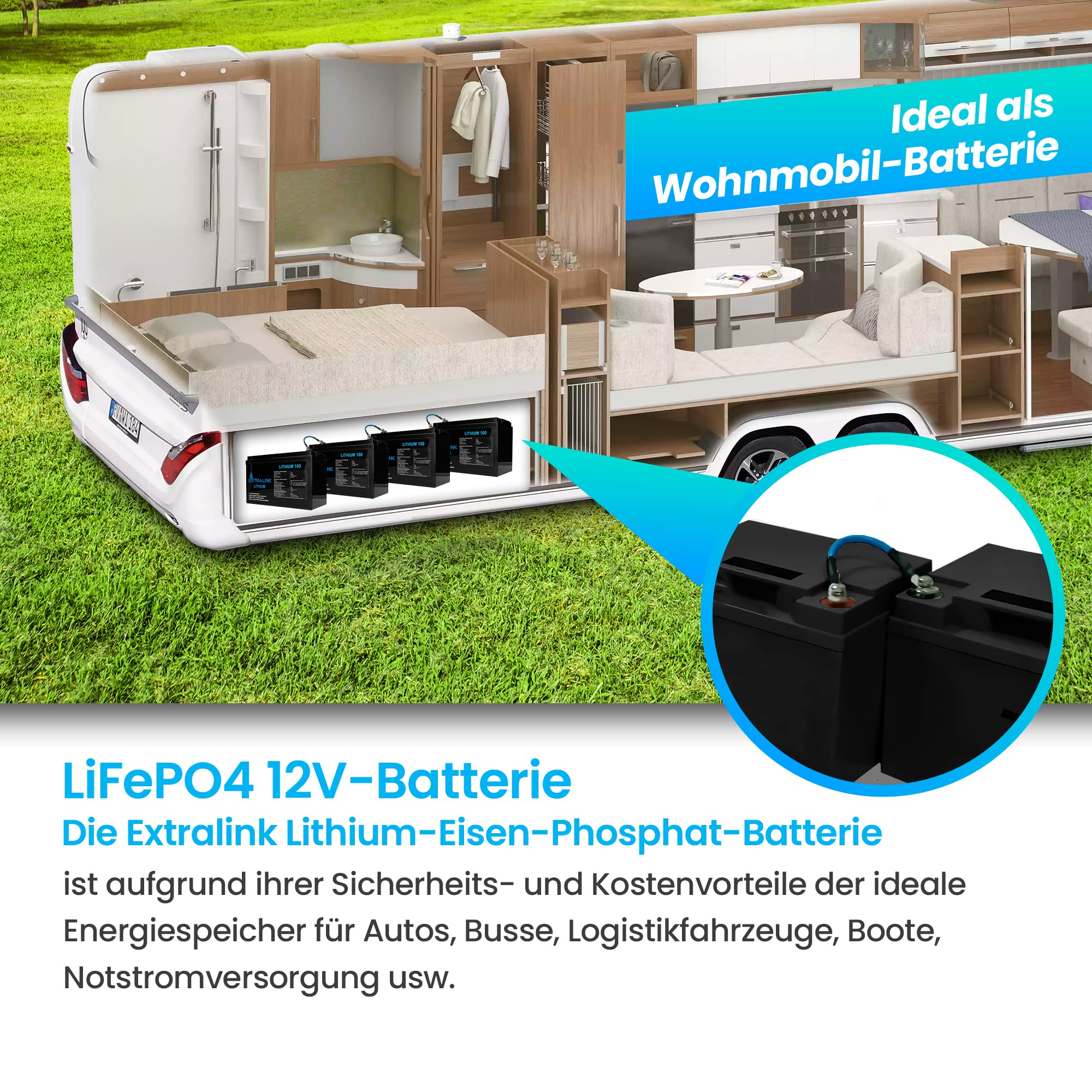 extralink-lifepo4-batterie-12v-100ah-mit-bms image 4