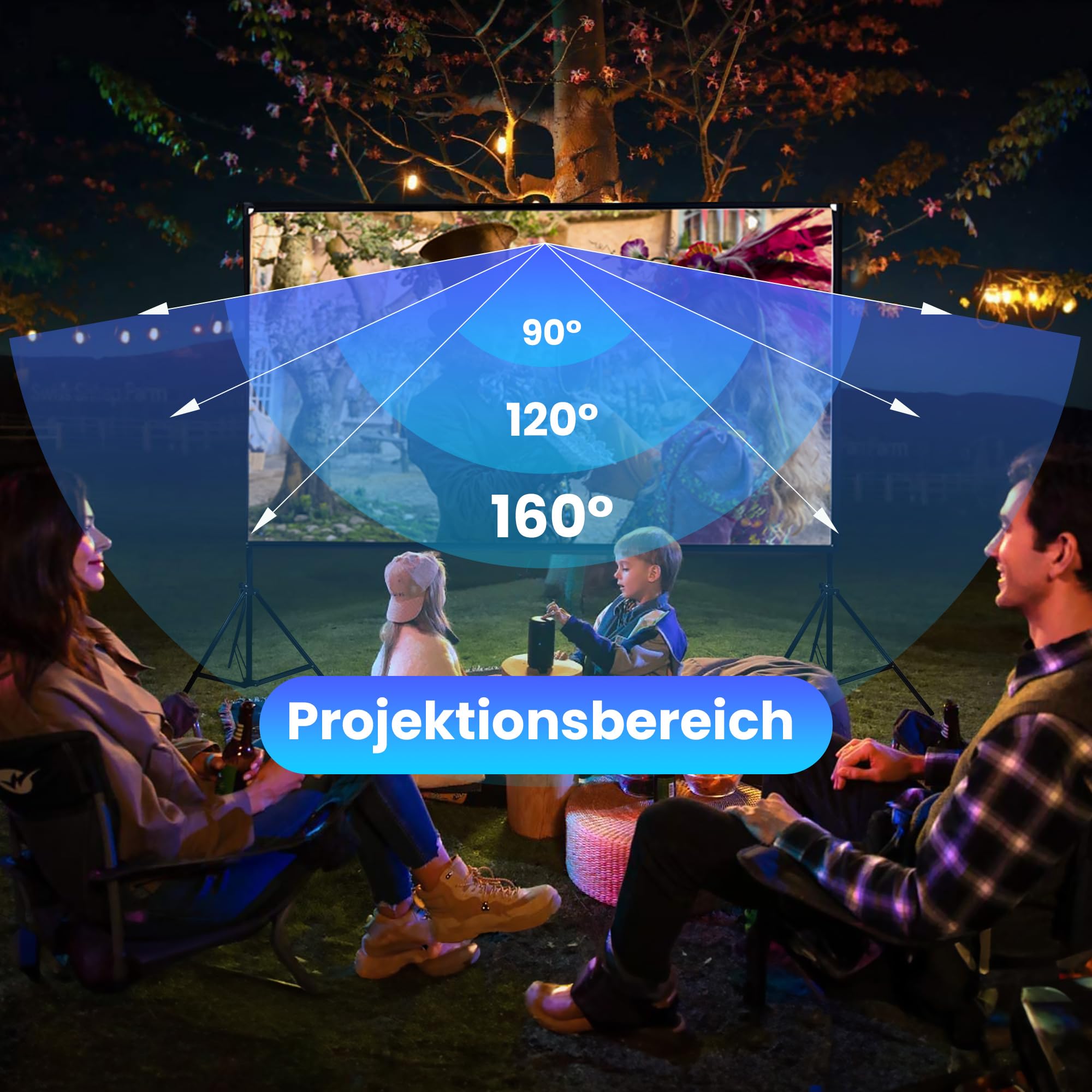 extralink-zasilanie-beamer-leinwand-100-zoll-stativ-16-9 image 2