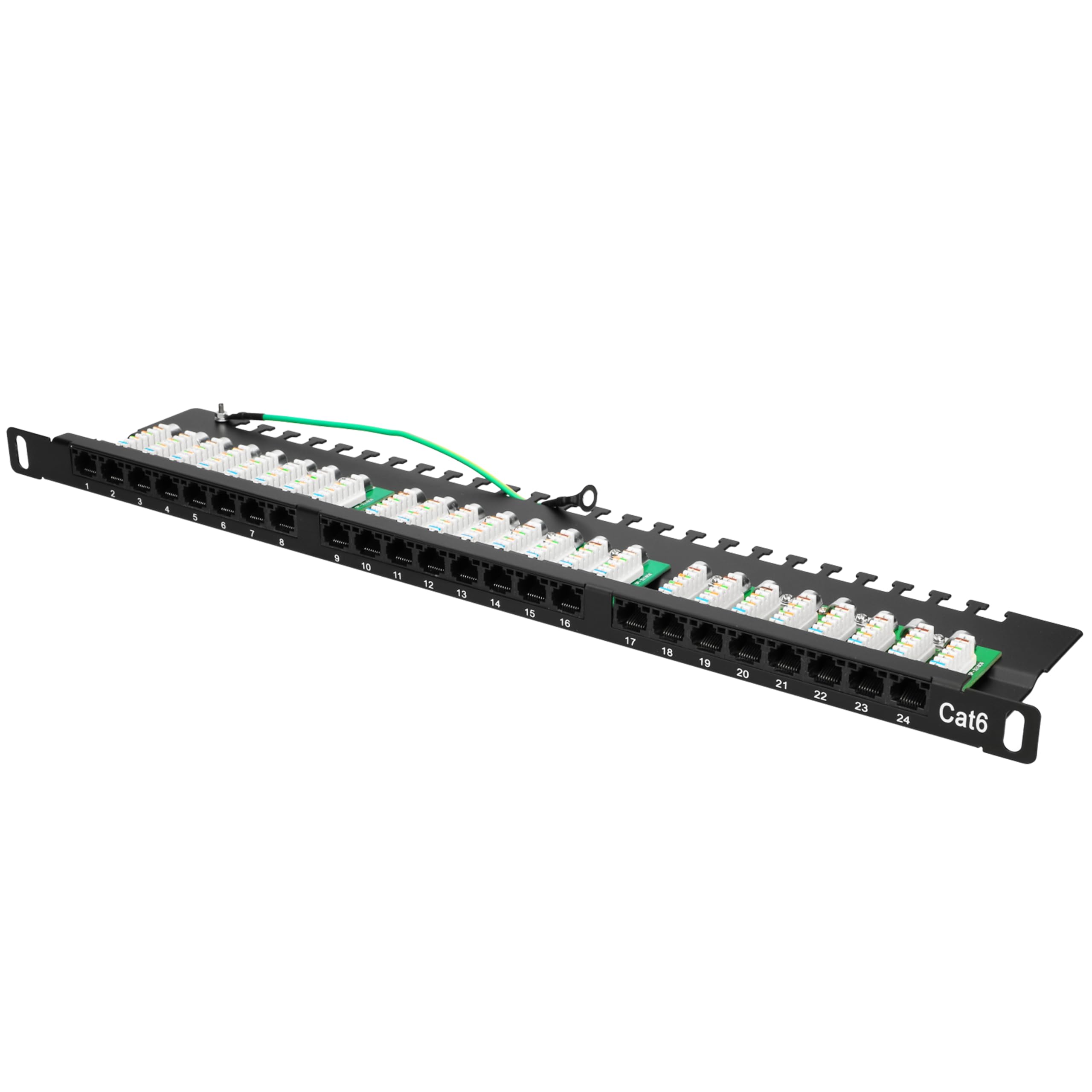 extralink-patchpanel-24-port-cat6-utp-19-zoll-0-5u image 1