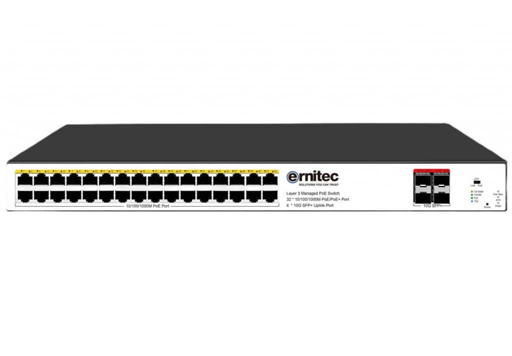 ernitec-36-port-gigabit-poe-switch-managed-layer-3-460w-10g-sfp image 1