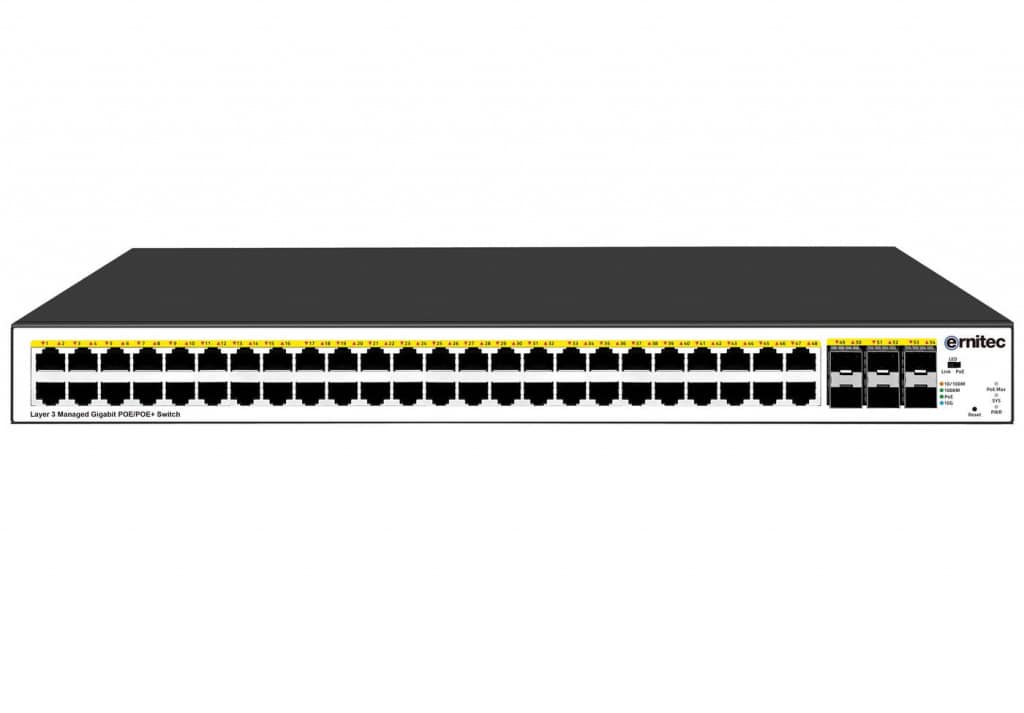 ernitec-switches-48-port-gigabit-poe-switch-l3-managed-900w-sfp image 1