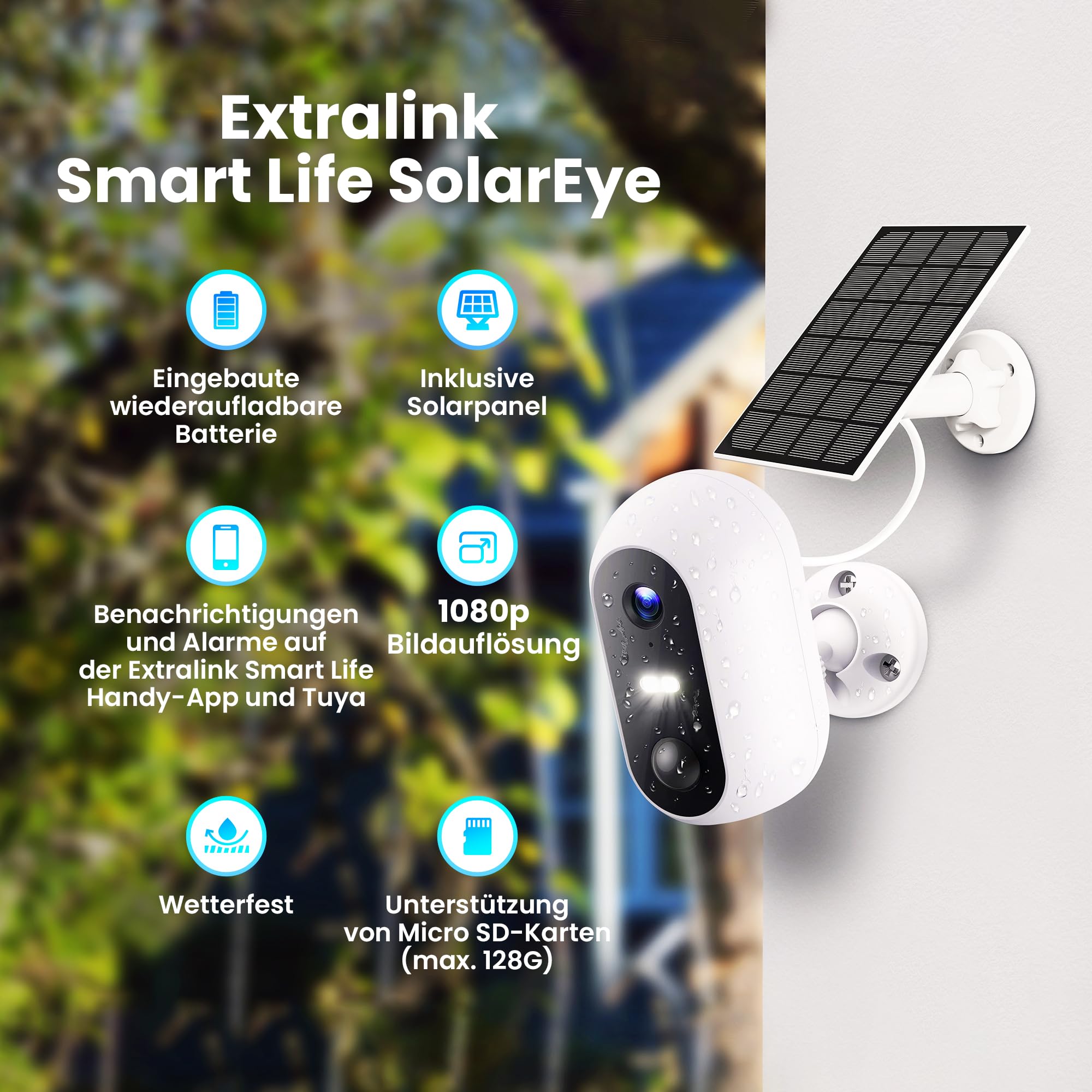 extralink-solareye-berwachungskamera-solar-wlan-1080p-ip54 image 2