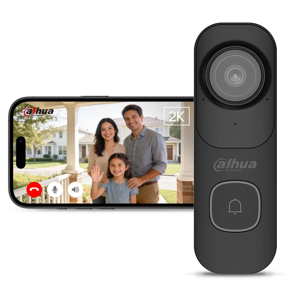 dahua-video-doorbell-2k-4mp-wlan-klingel-ip65-schwarz image 1