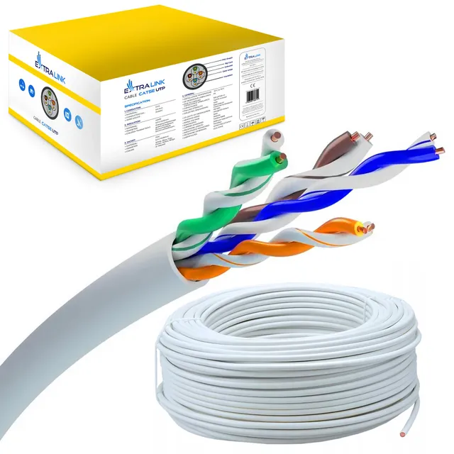 extralink-cat-5e-netzwerkkabel-u-utp-305m-indoor-awg24 image 1